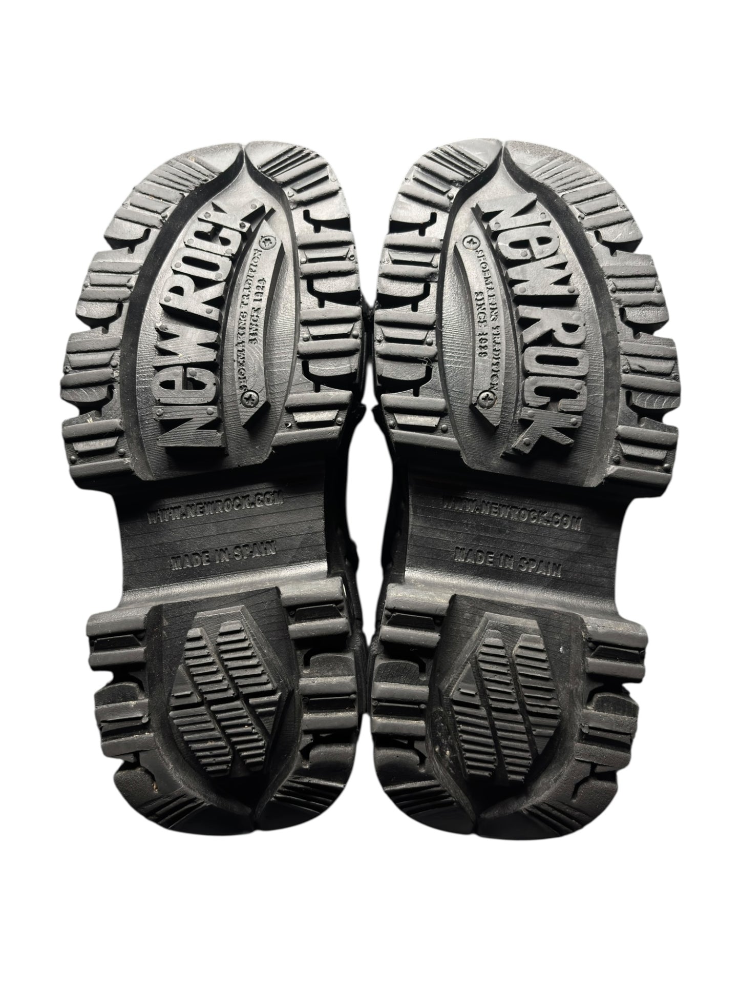 New Rock mega platform techno leather boots