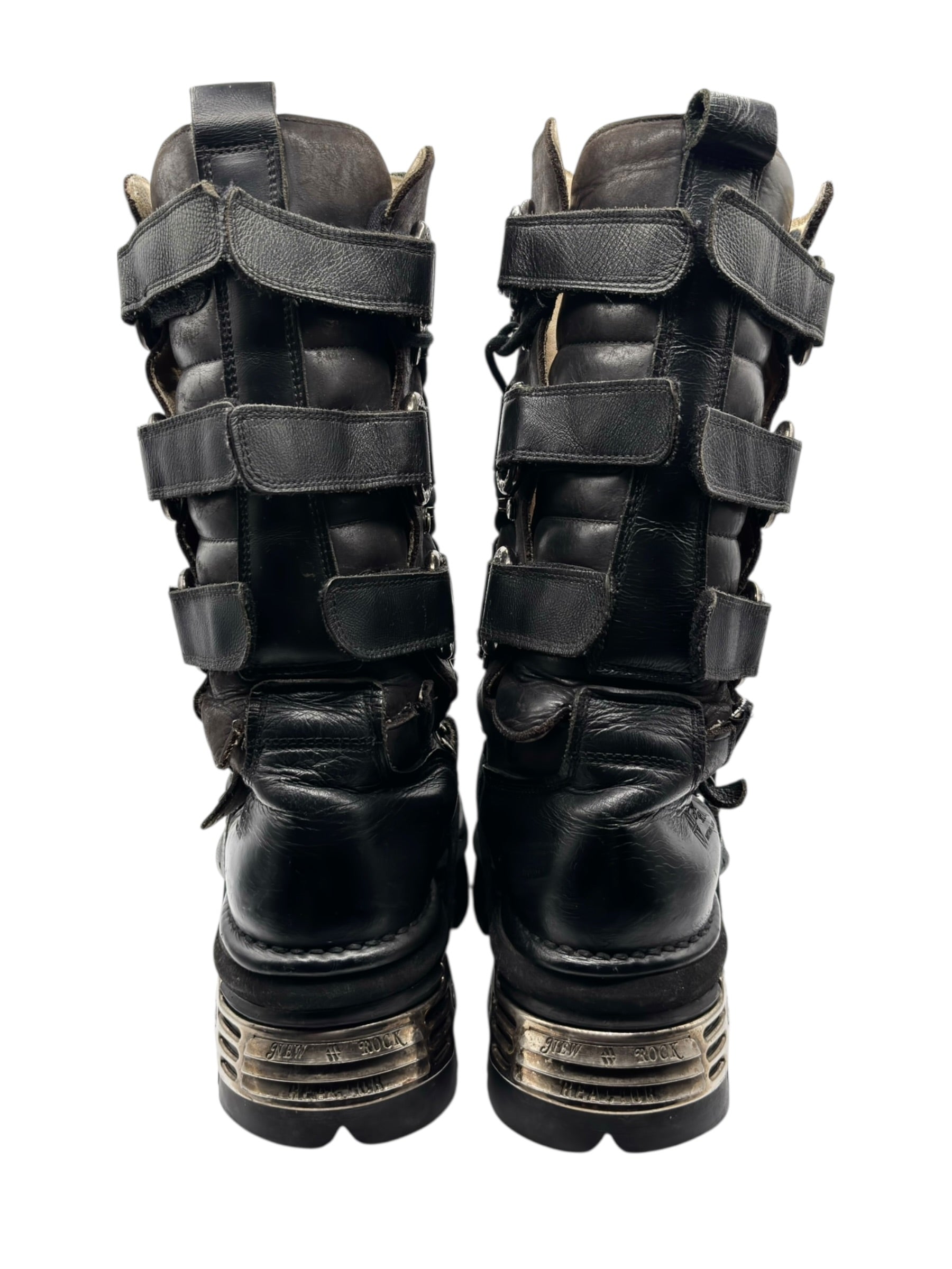 Vintage New Rock knee high reactor boots size 45