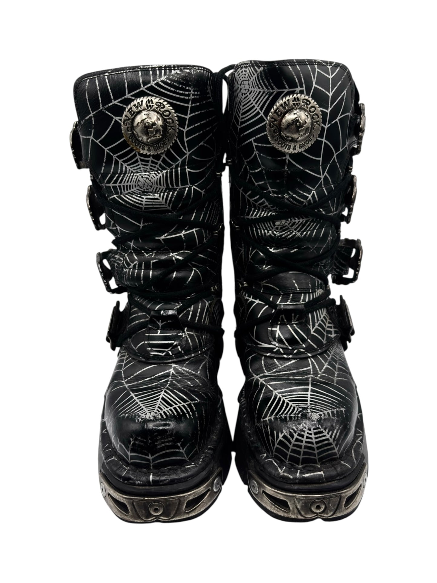 Vintage New Rock cobweb reactor  boots size 36