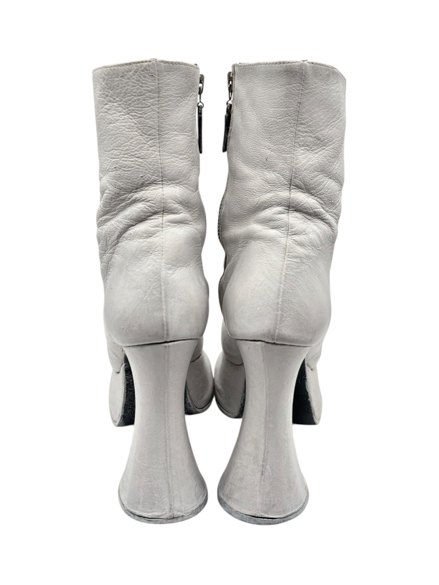 Vintage SHOCK white platform boots size 36