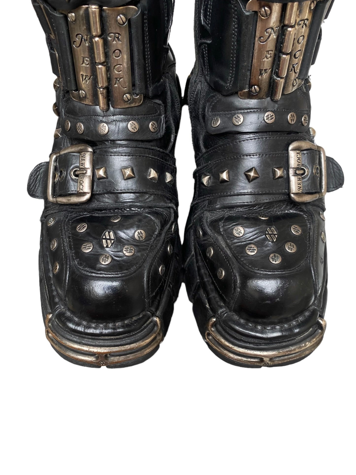 Vintage New Rock studded platform boots size 42