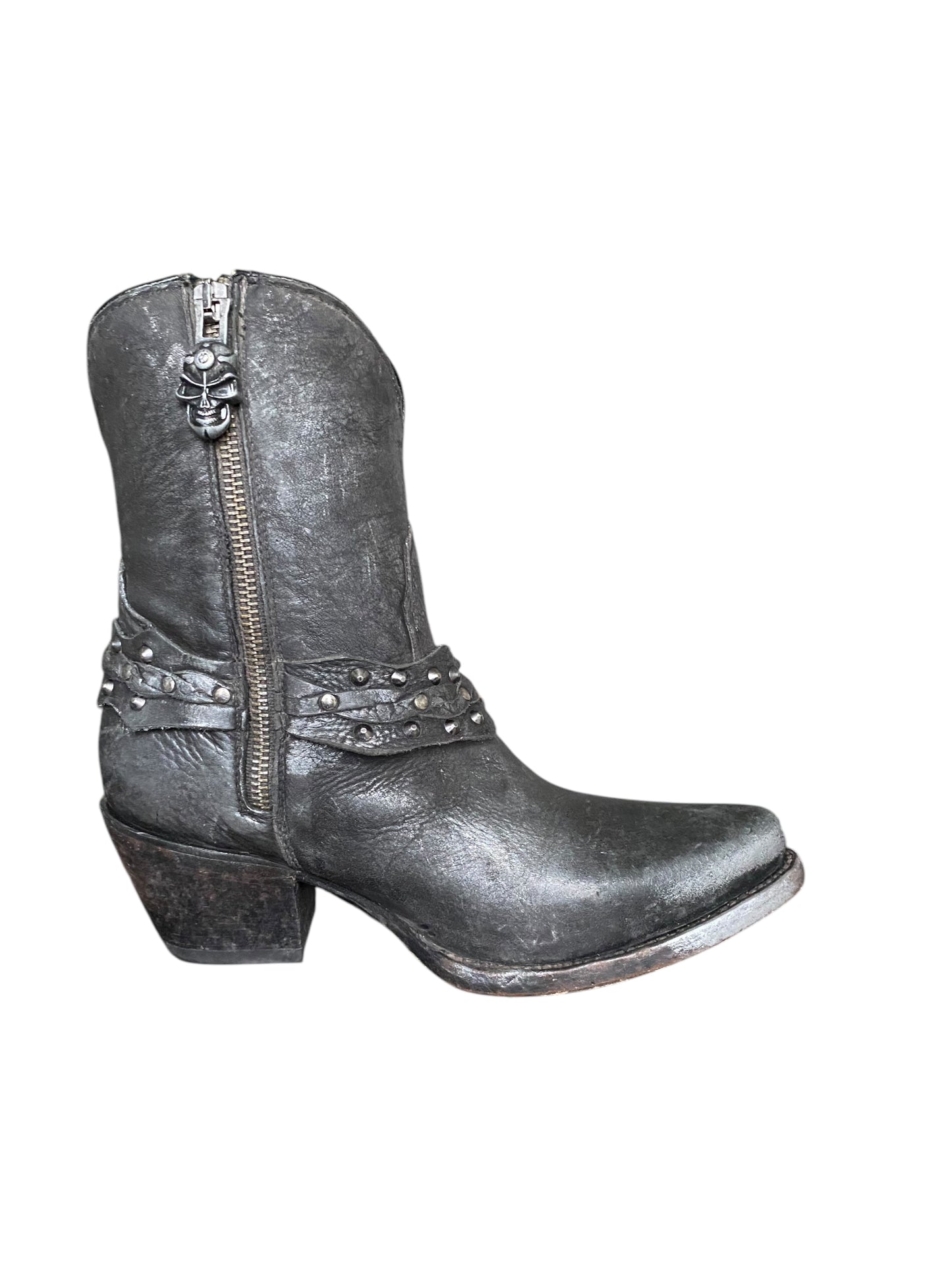 New Rock leather cowboy boots size 37