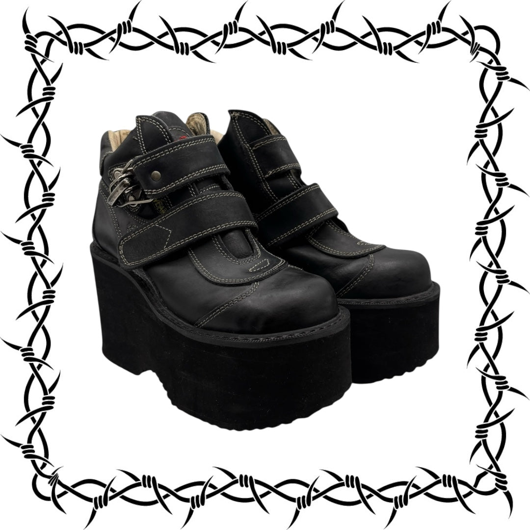 Vintage Swear London platform wedge boots size 36