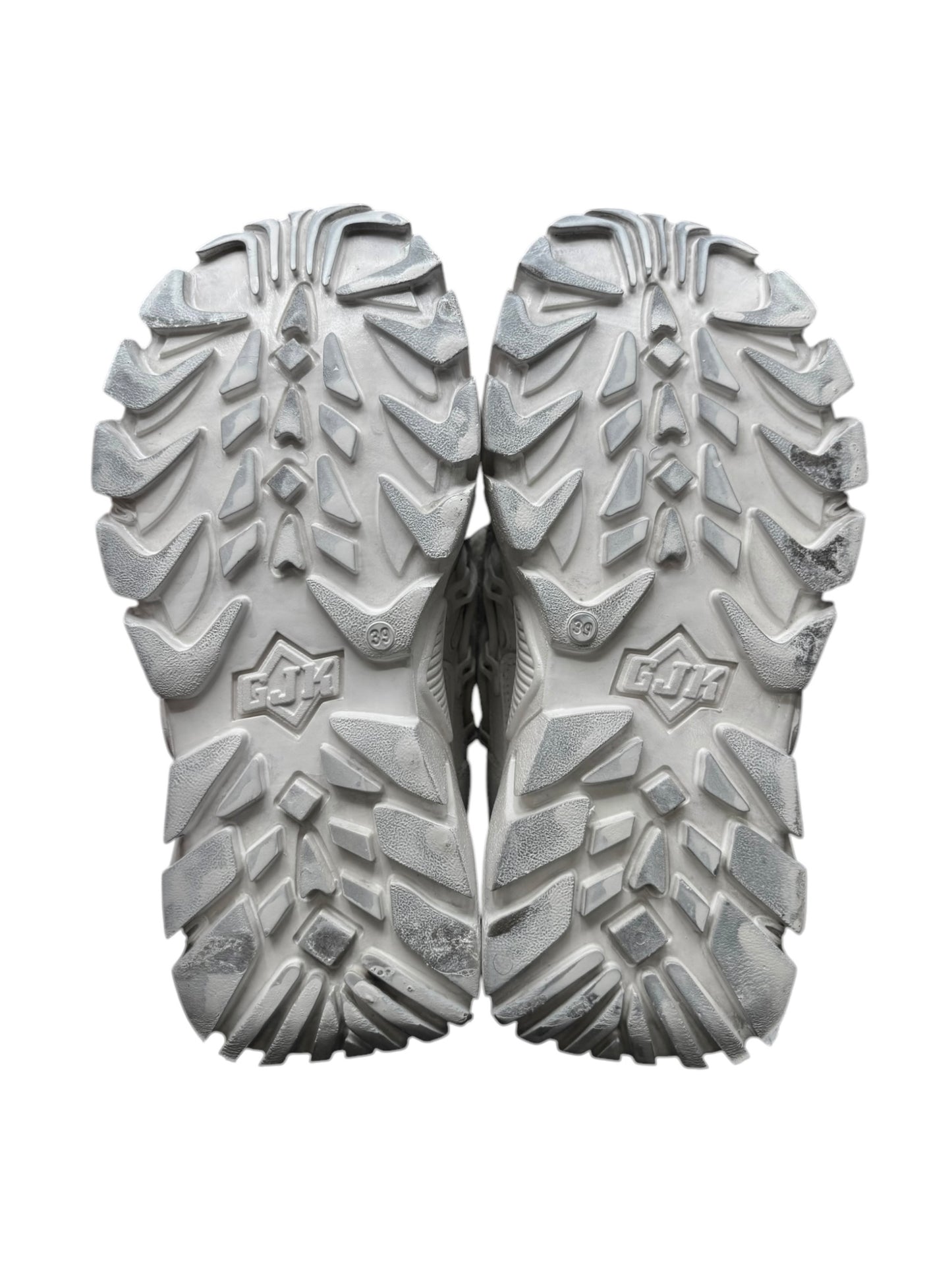 Vintage Gordon Jack white platform boots size 39