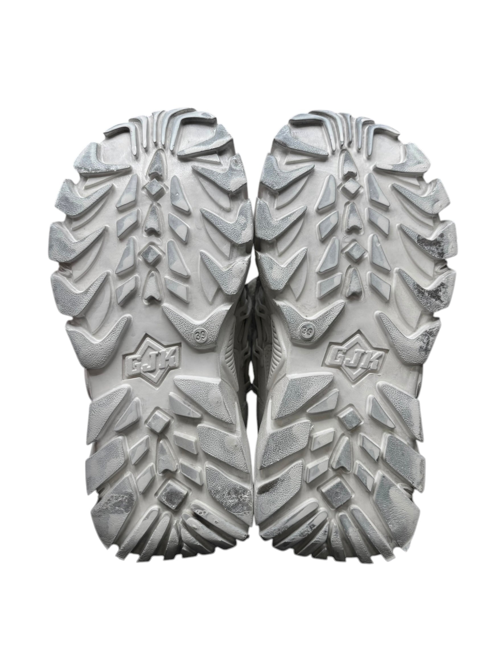 Vintage Gordon Jack white platform boots size 39