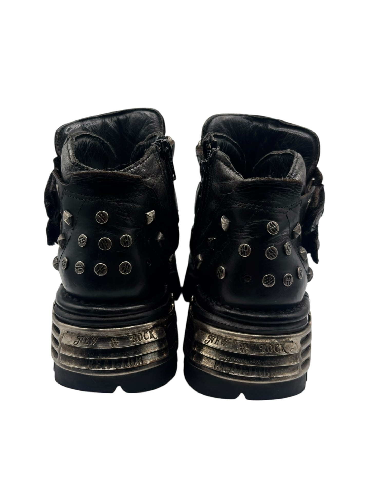 Vintage New Rock studded platform boots size 38