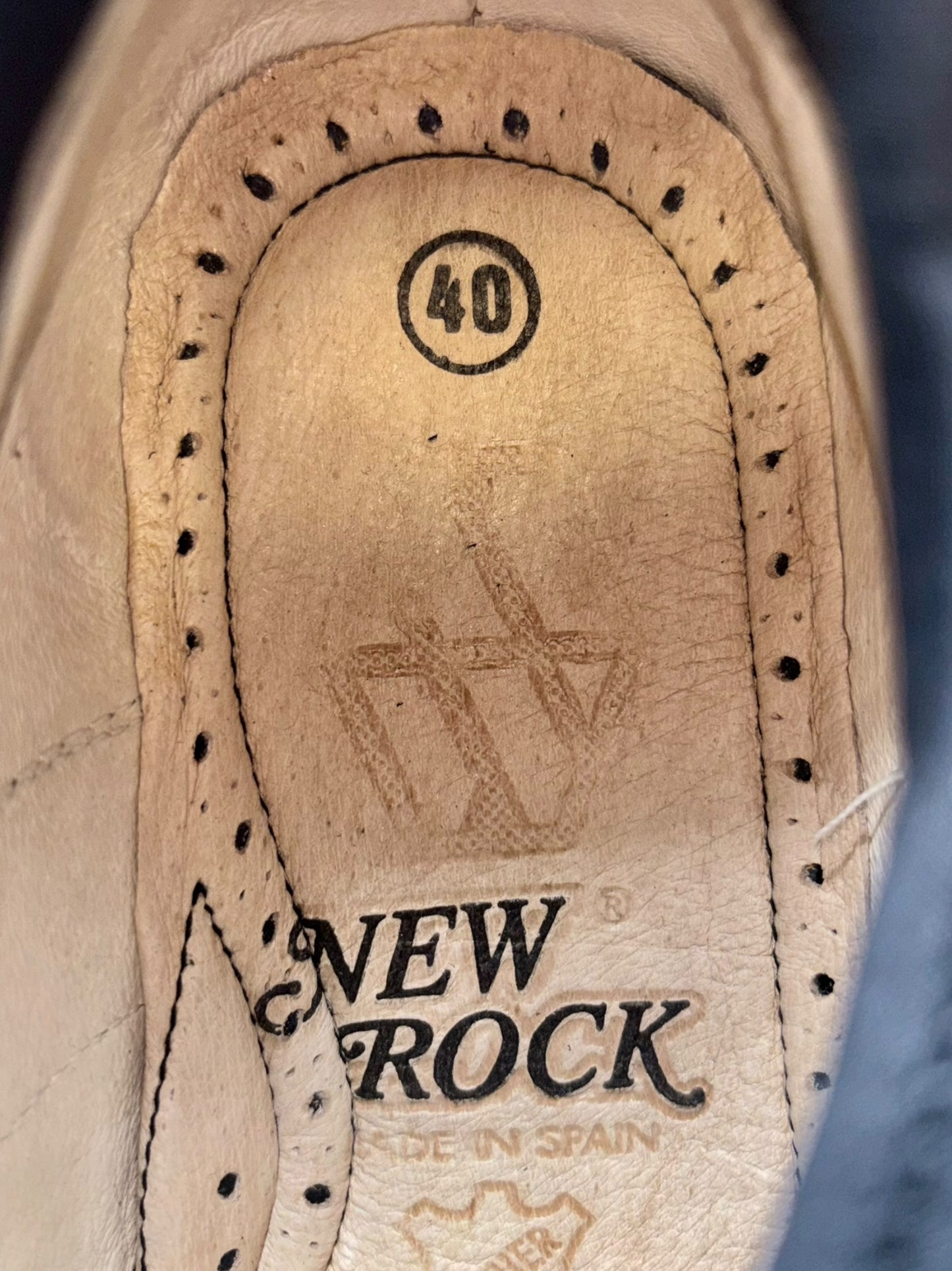 Vintage New Rock leather sneakers size 40