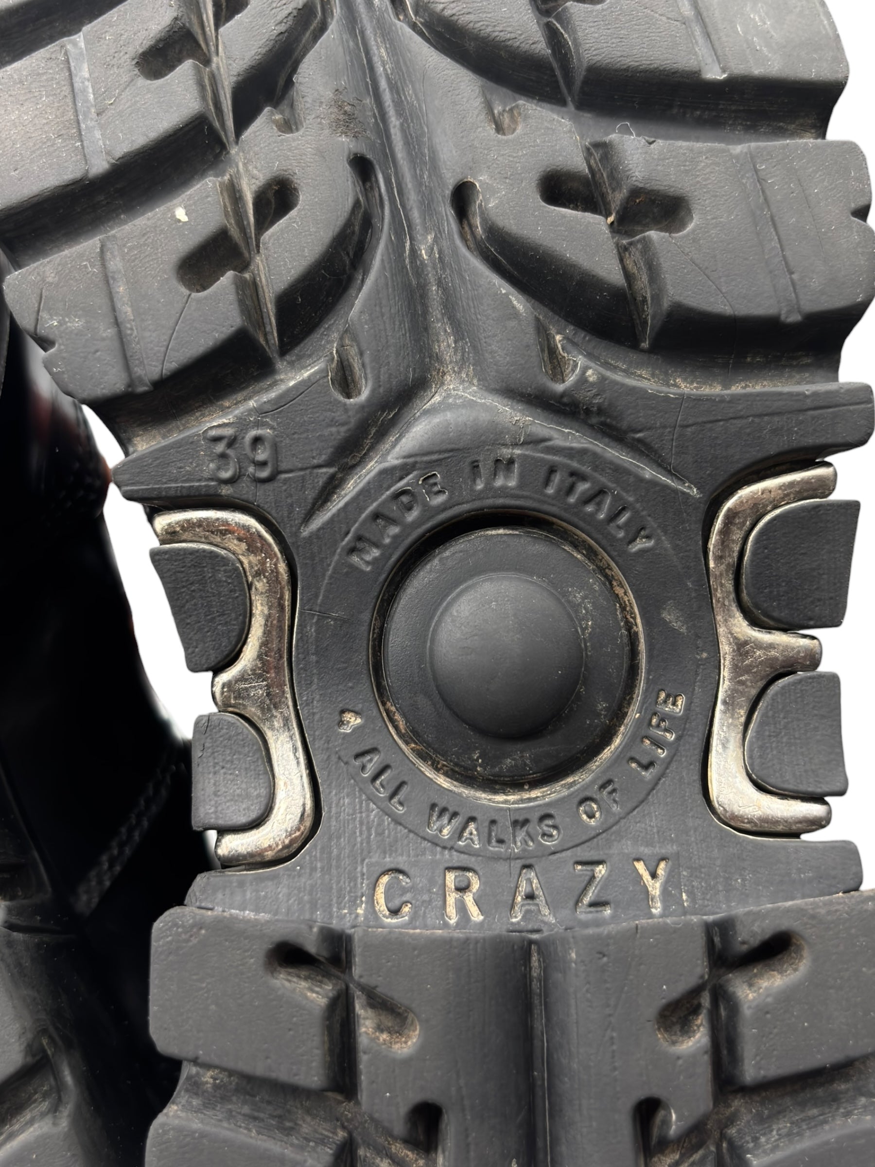 Vintage Gordon Jack lace-up leather platform boots size 39