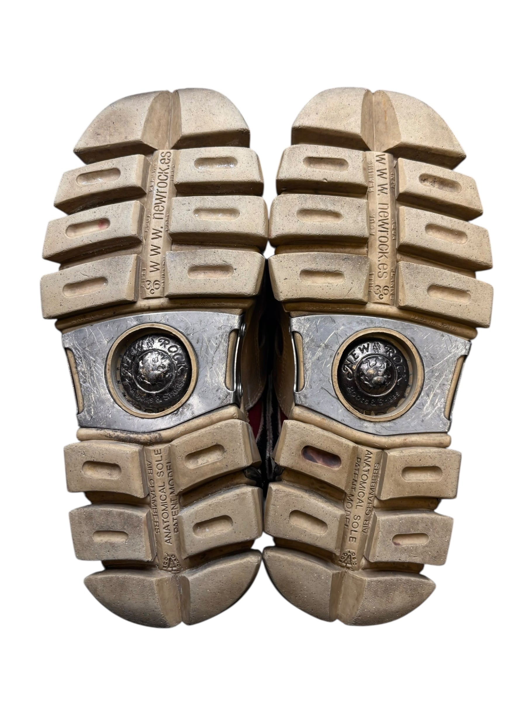 Vintage New Rock beige/red platform boots size 36