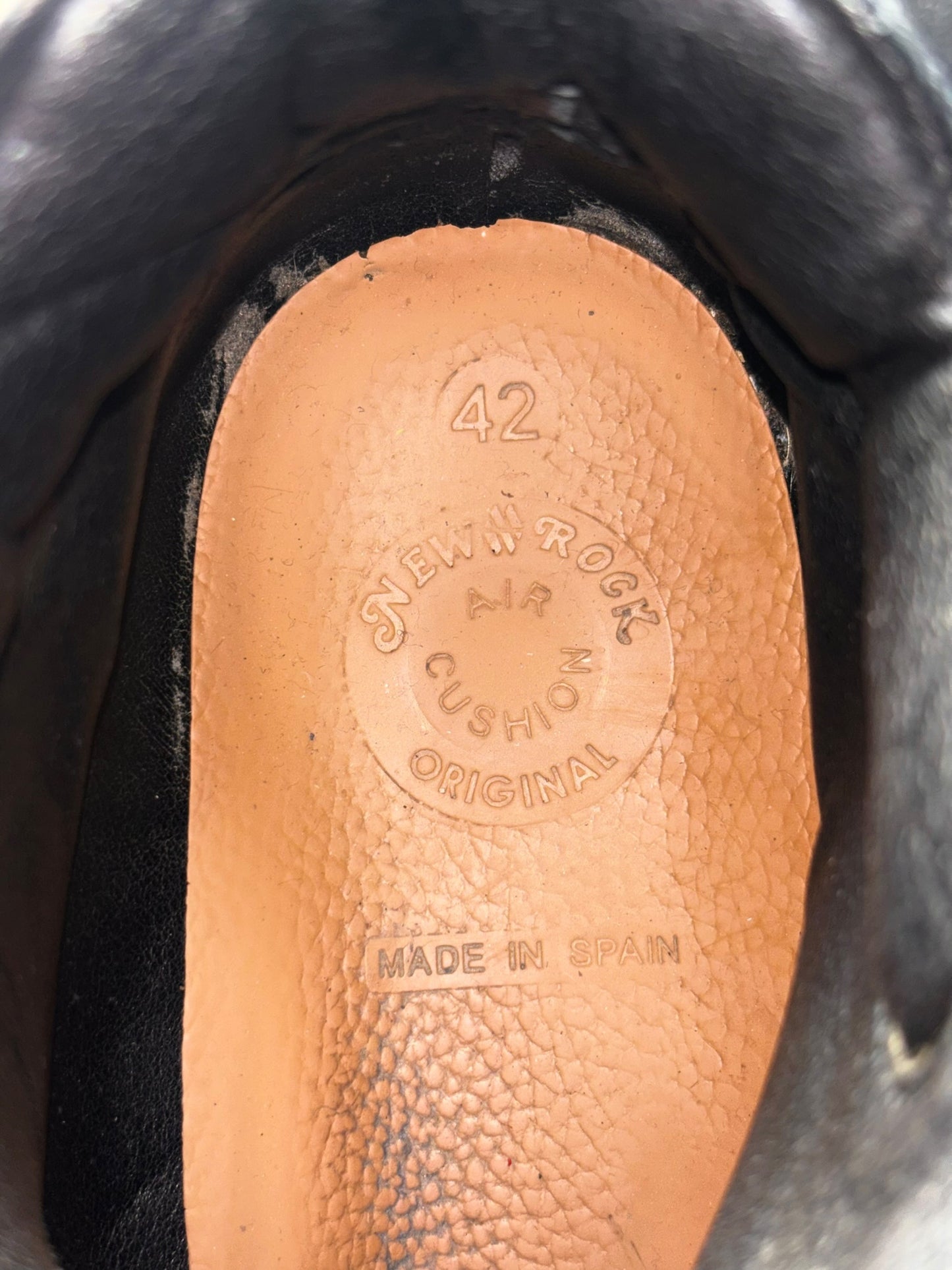 New Rock leather platform boots