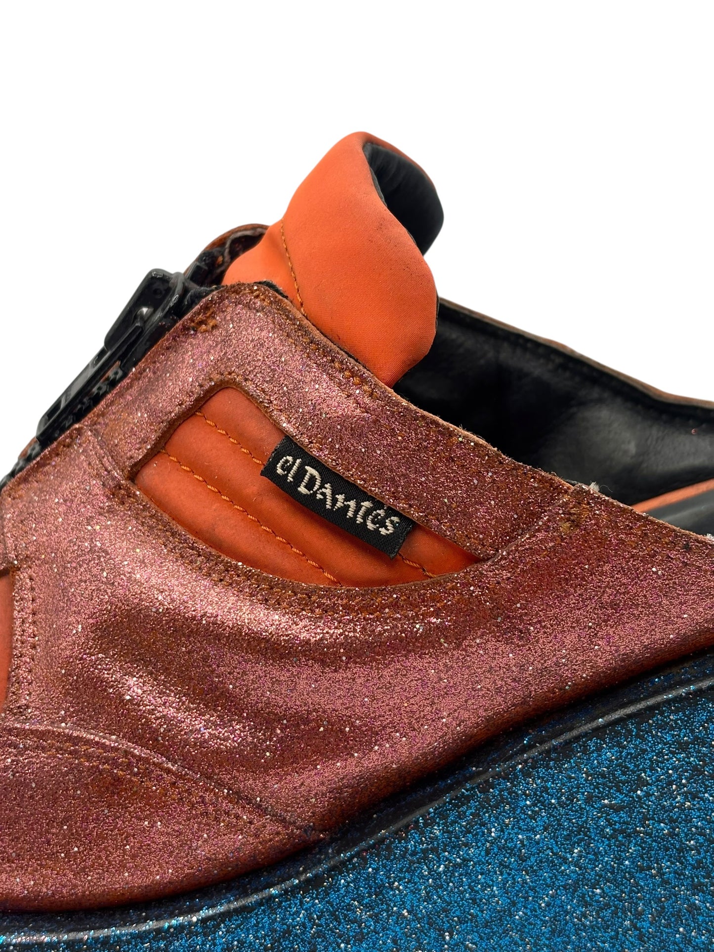 Vintage El Dantes orange platform clogs size 39