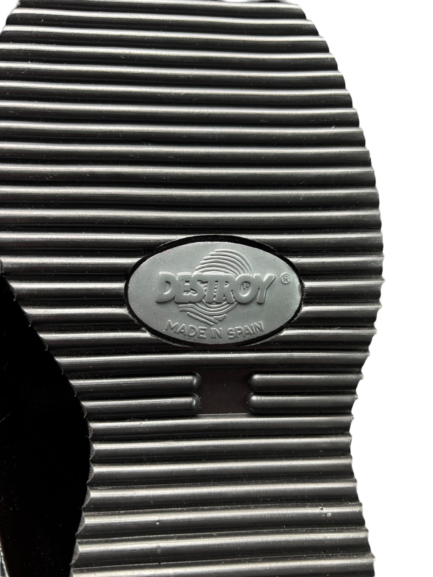 Vintage Destroy patent leather platform boots size 37