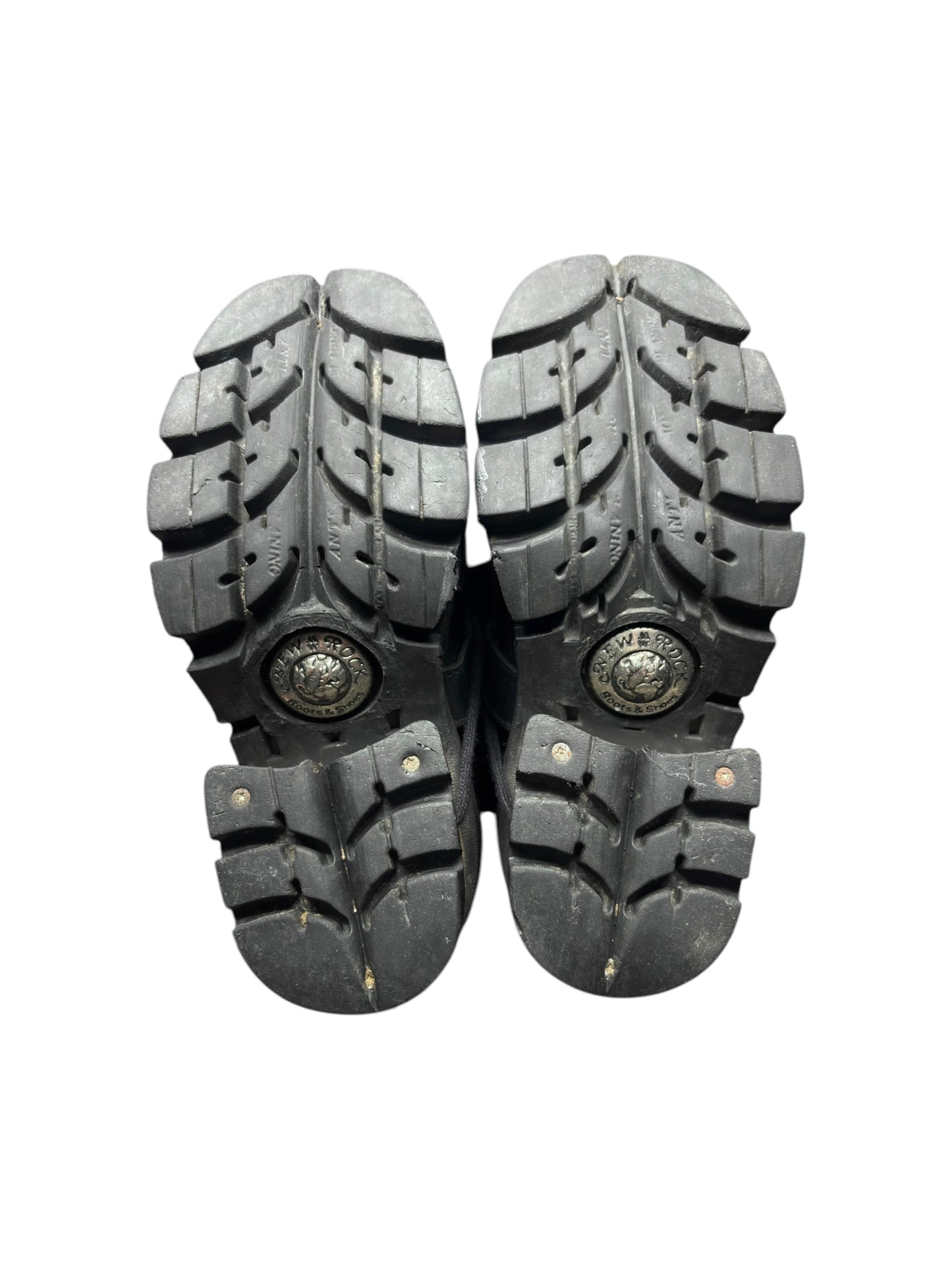 Vintage New Rock flame leather mid-calf boots size 38