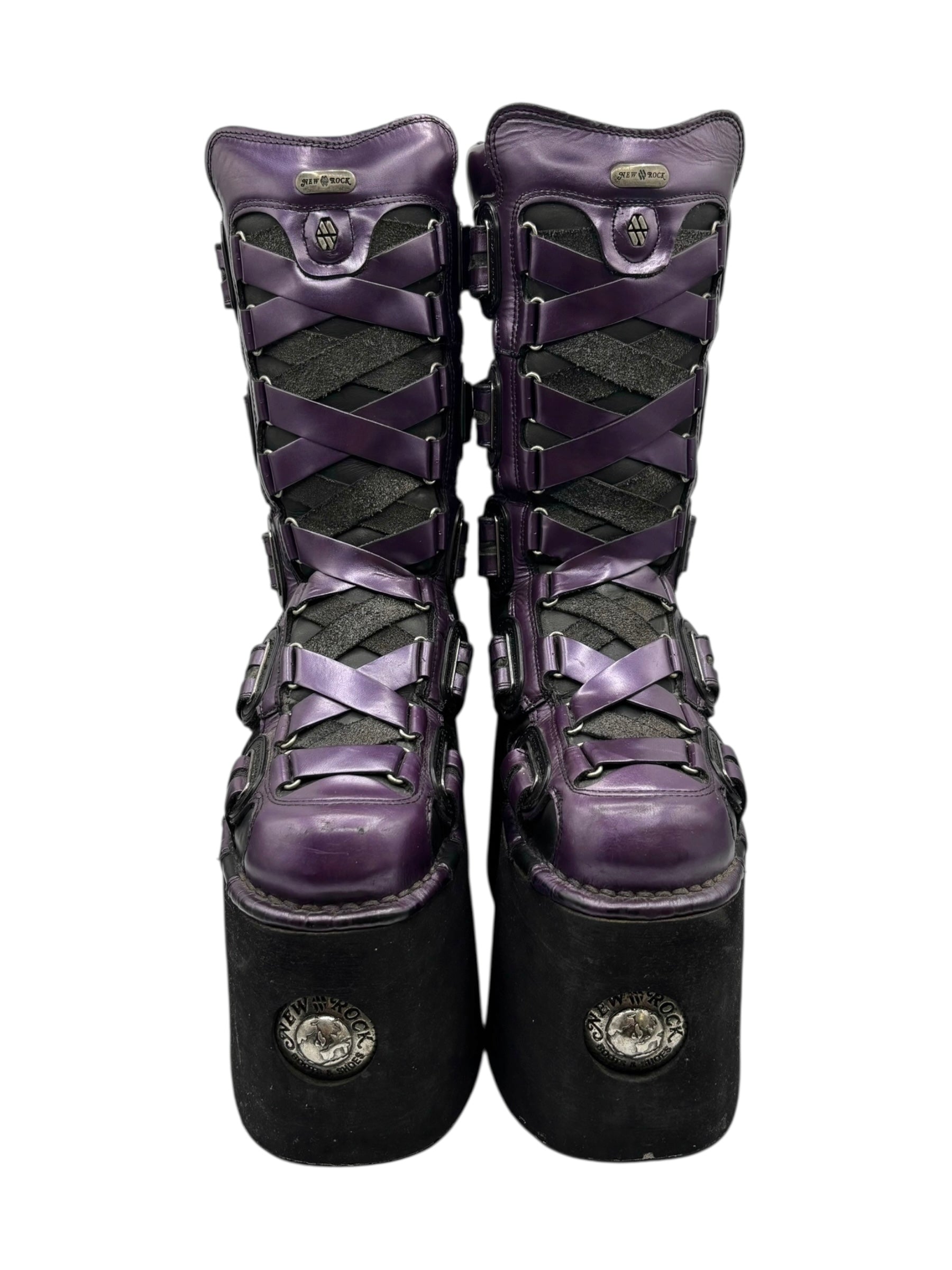 INSANELY RARE 1 of 1 vintage New Rock jupiter platform boots size 38