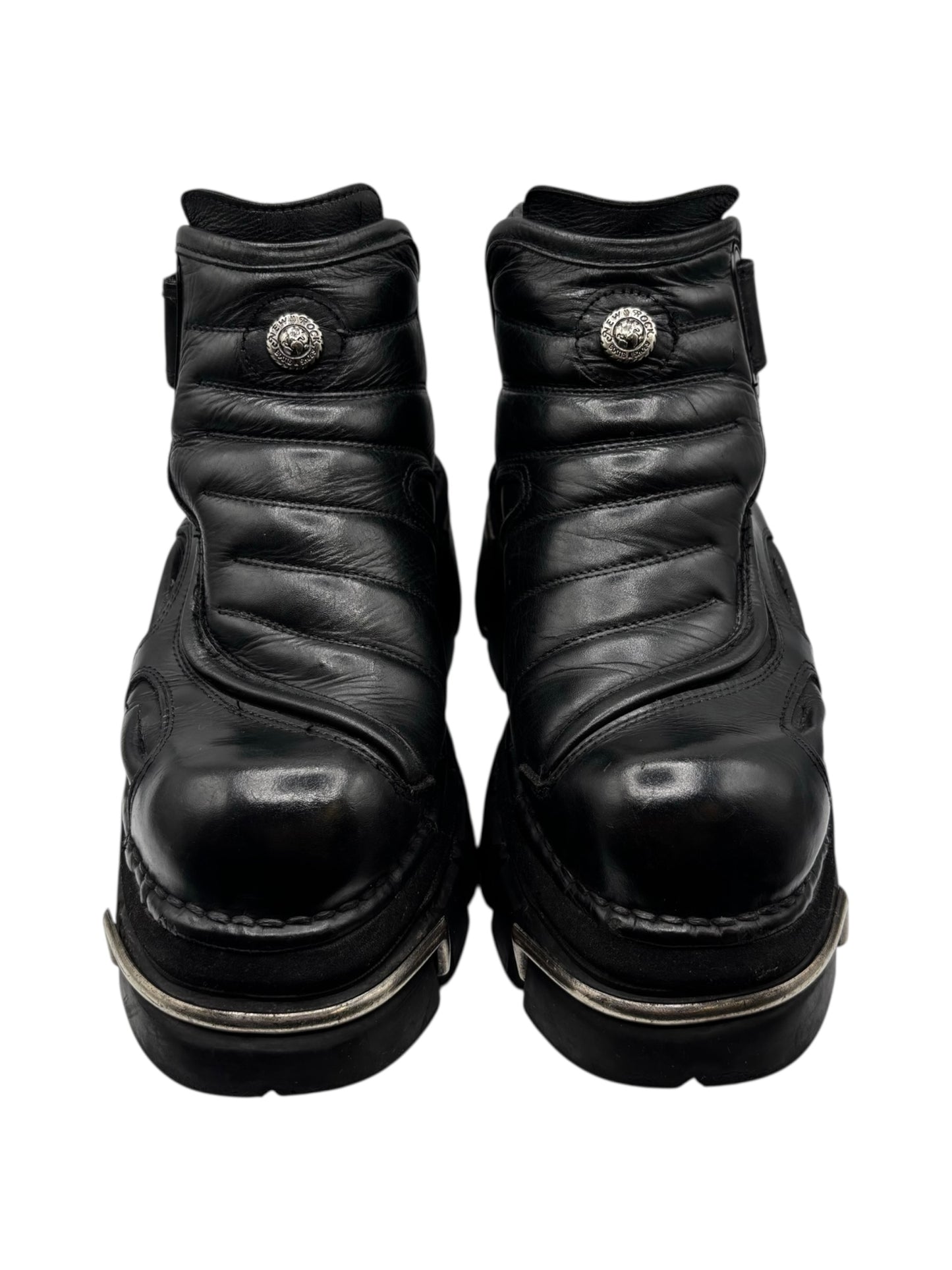Vintage New Rock avant garde leather platform boots size 41