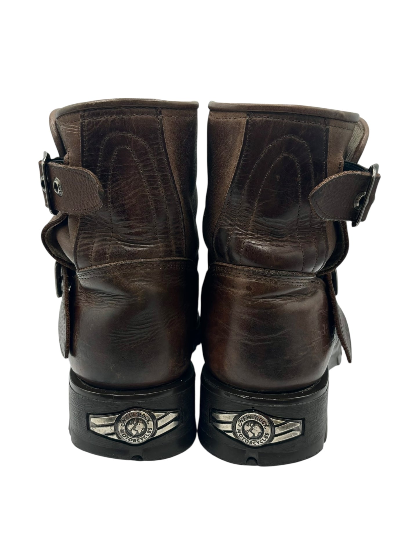 Vintage New Rock leather biker boots size 39