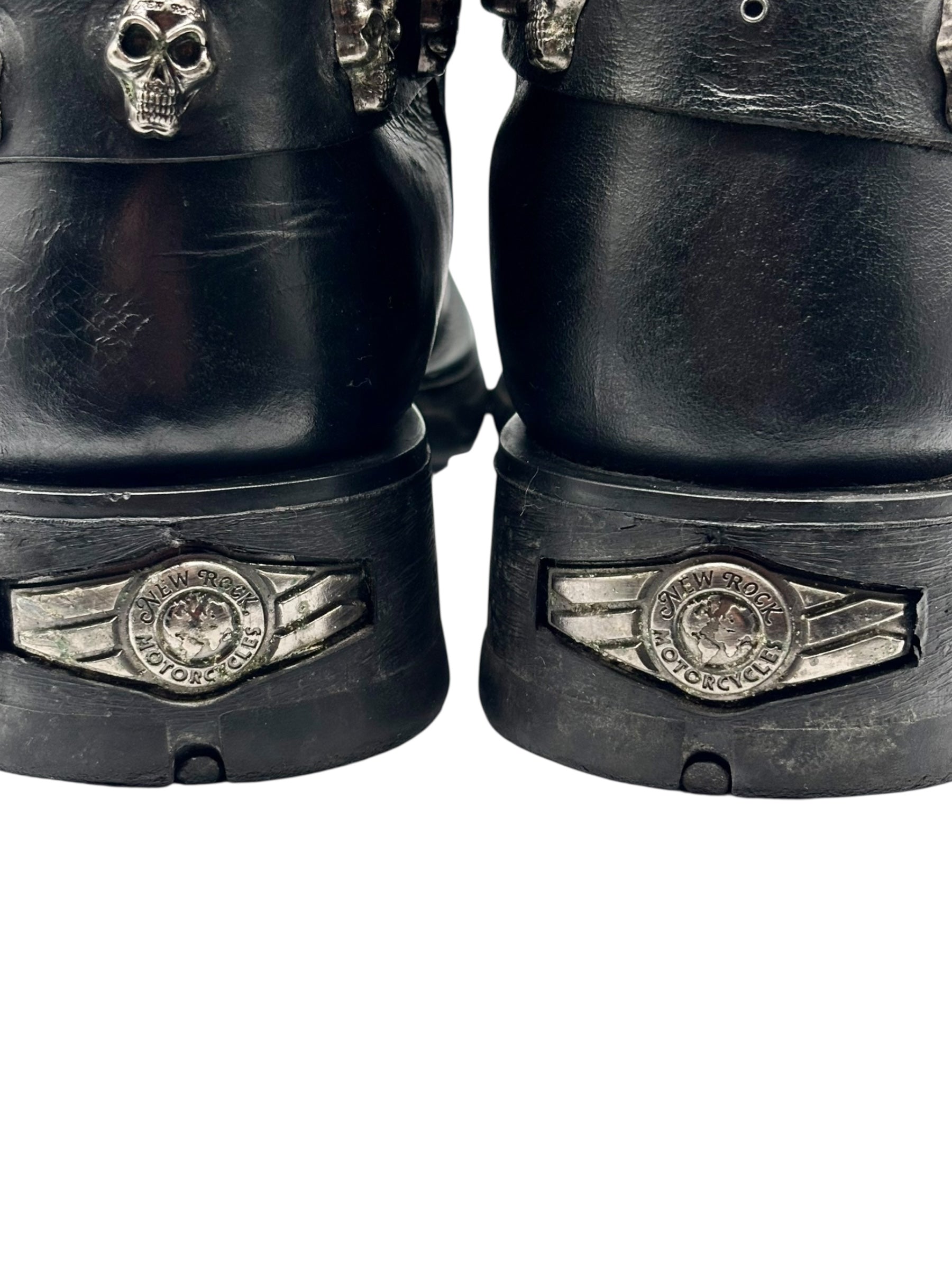 Vintage New Rock leather biker boots size 44