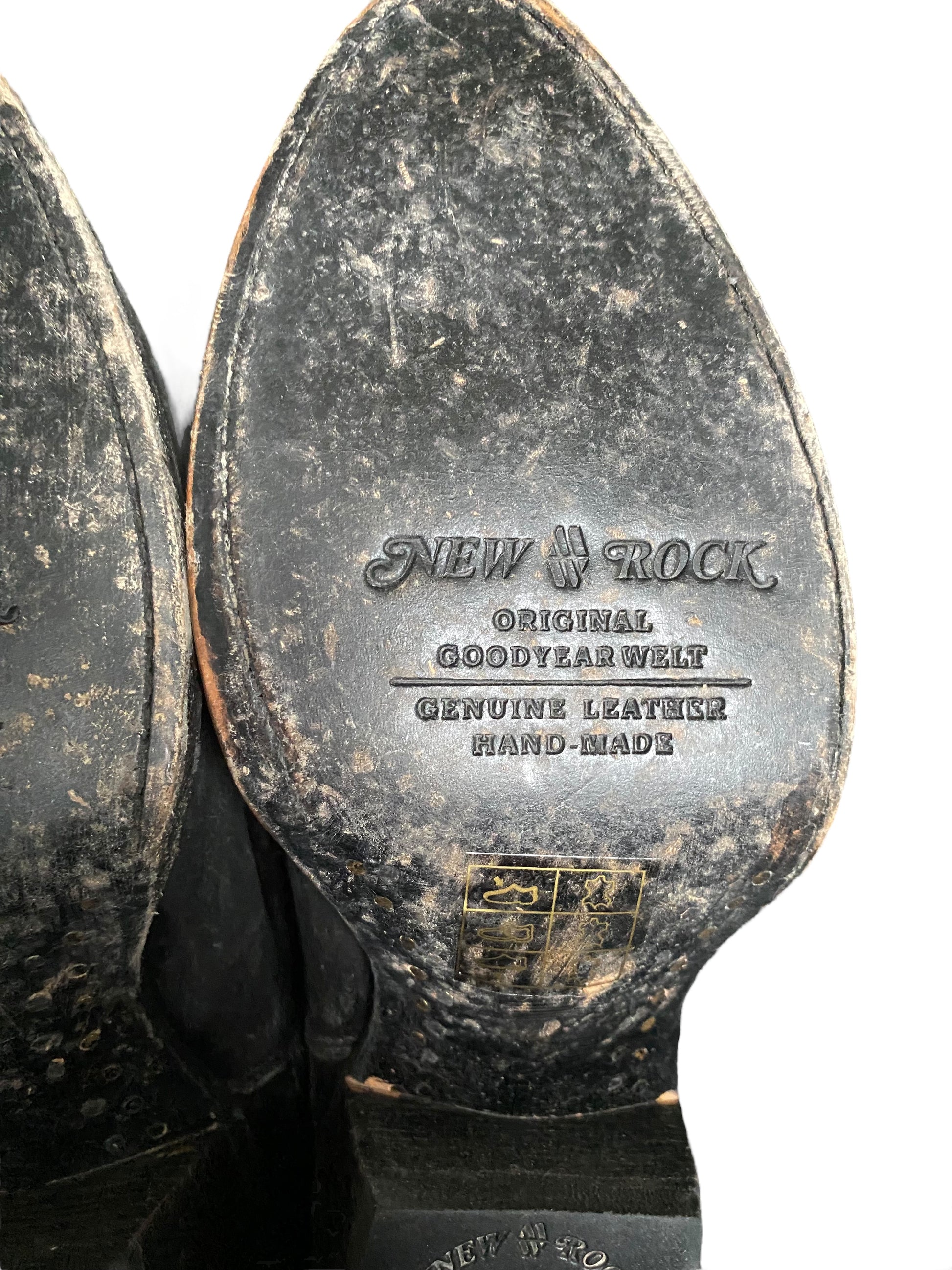 New Rock leather cowboy boots size 37