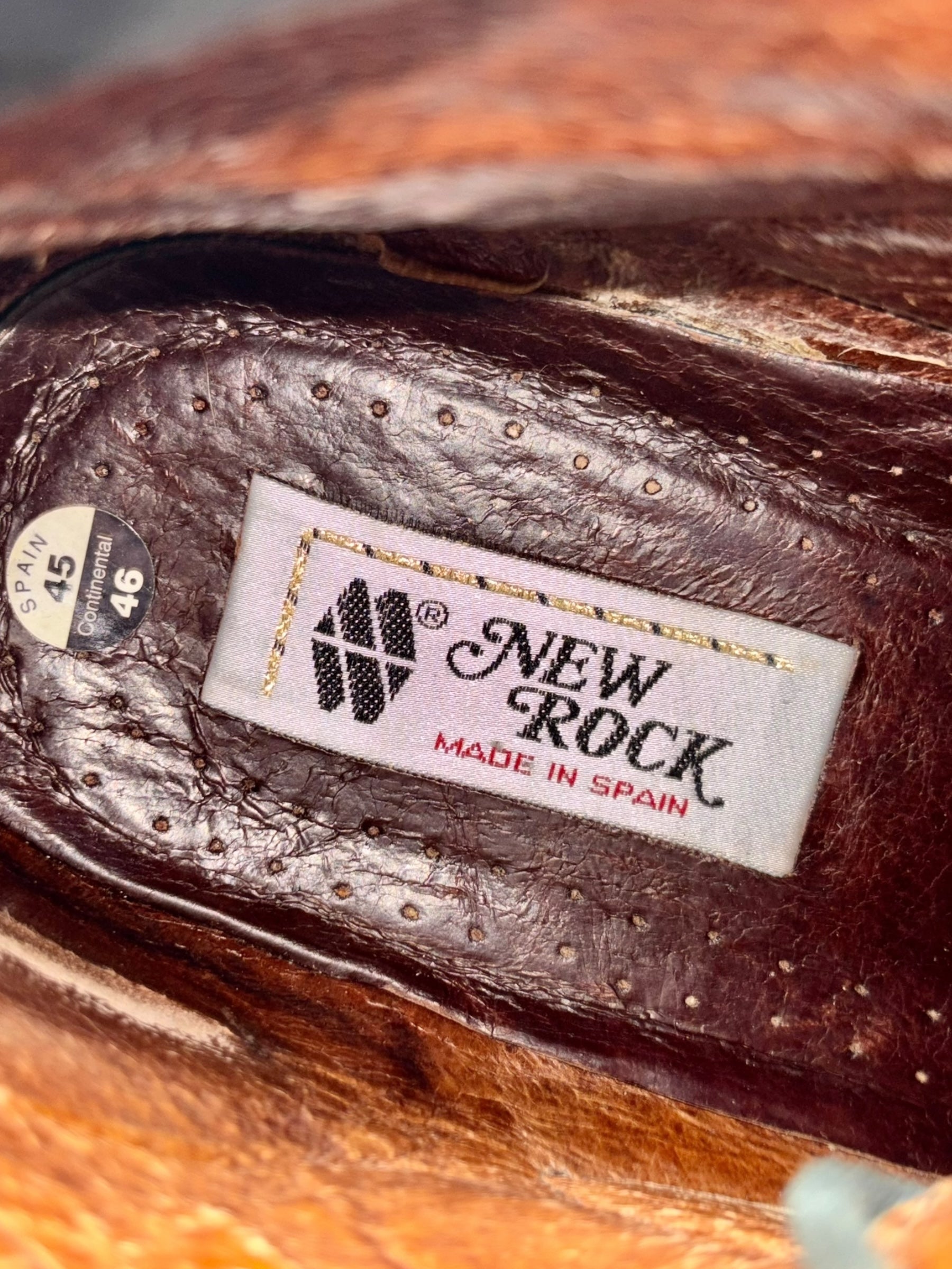 Vintage New Rock combat ankle boots size 46