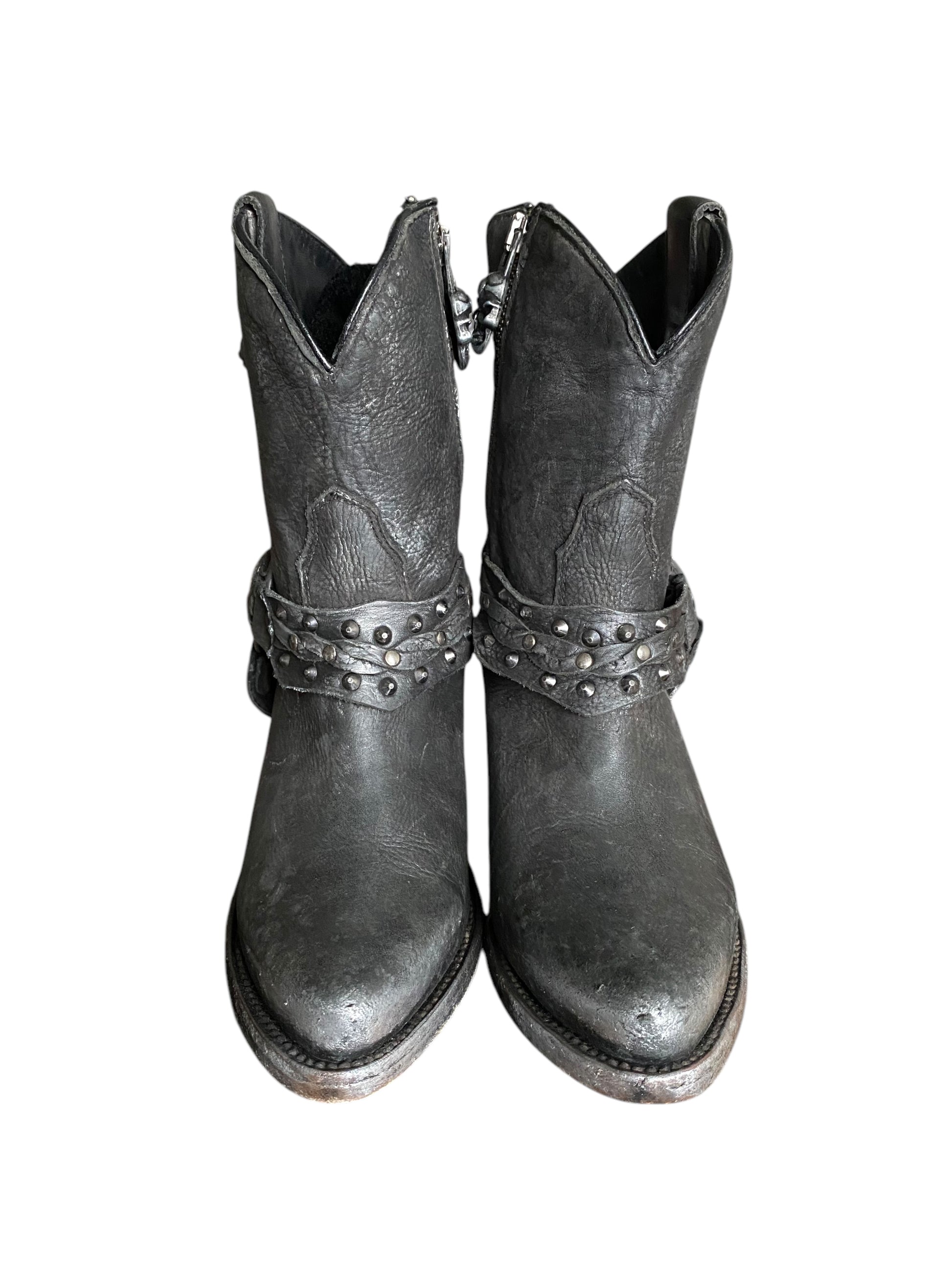 New Rock leather cowboy boots size 37