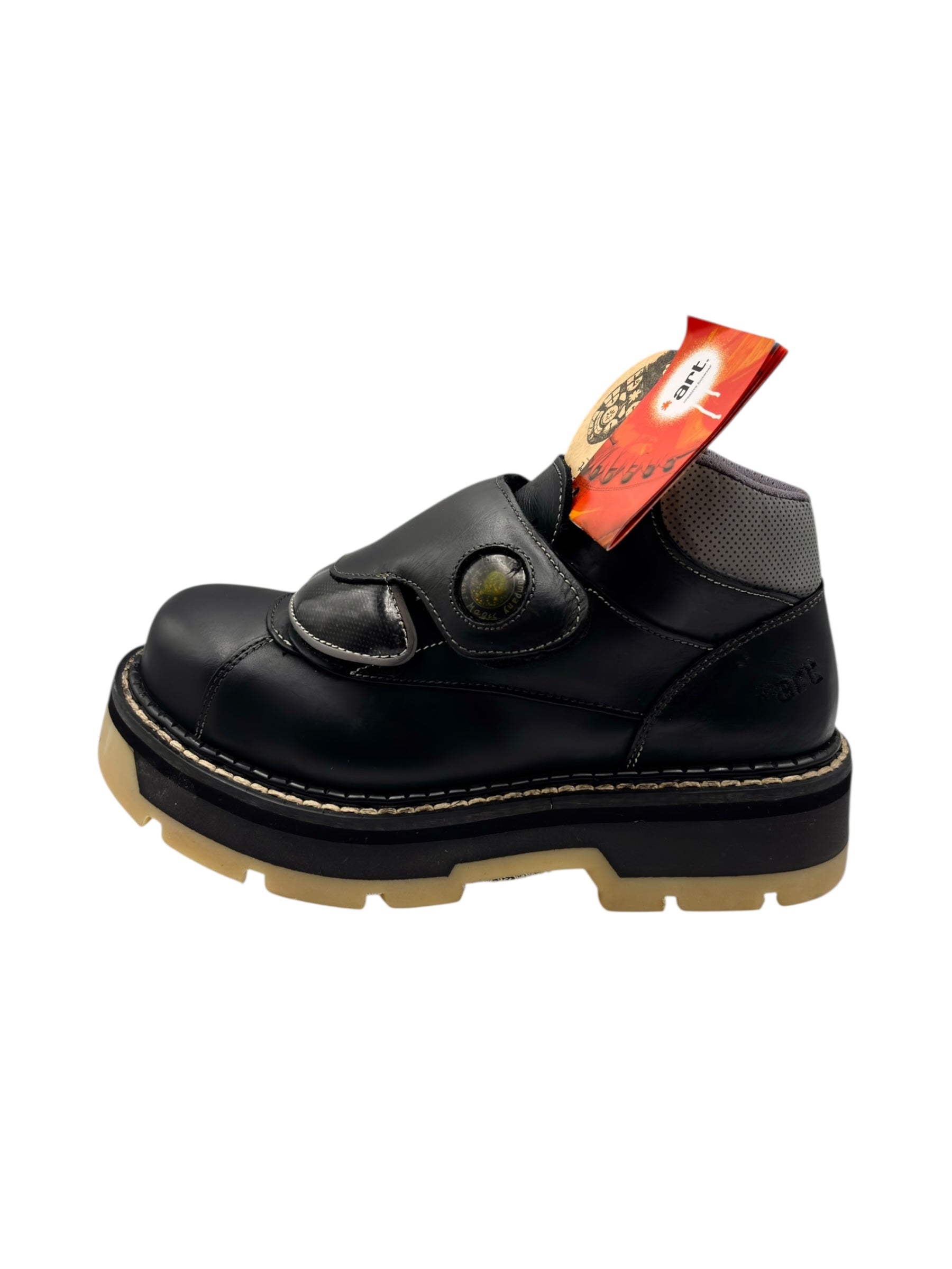 Vintage ART M401 foxxil black platform boots size 41