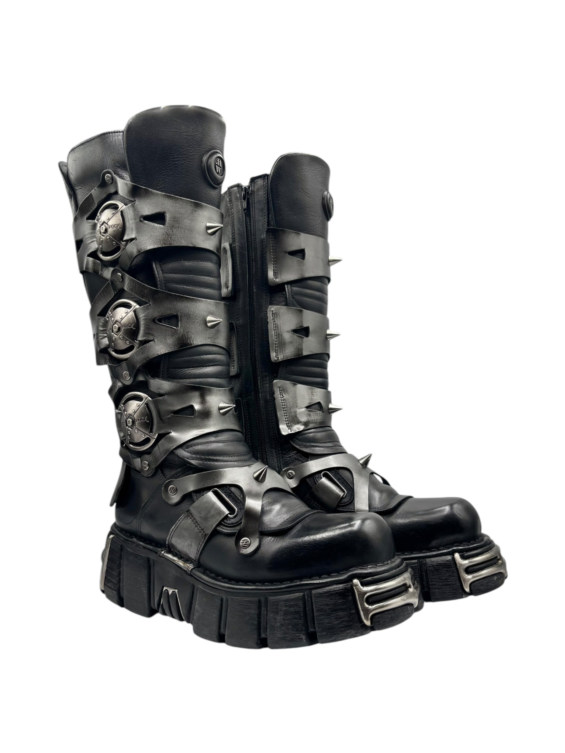 Vintage New Rock M-735-C10 knee high boots size 42