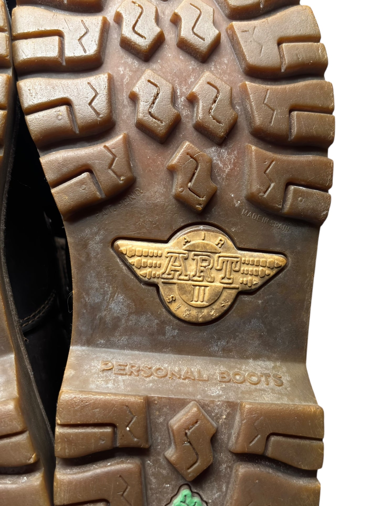 Vintage ART brown leather ankle boots size 36