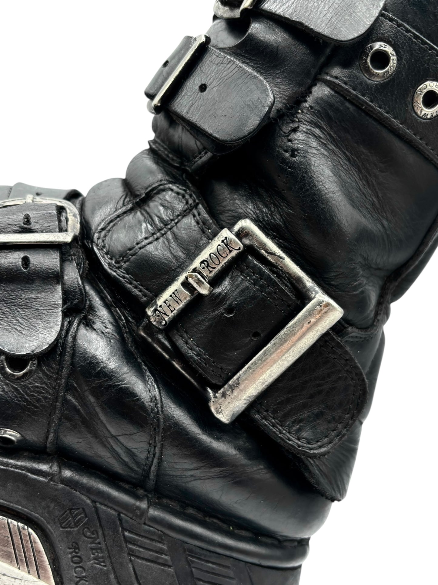 RARE vintage New Rock techno platform boots size 42