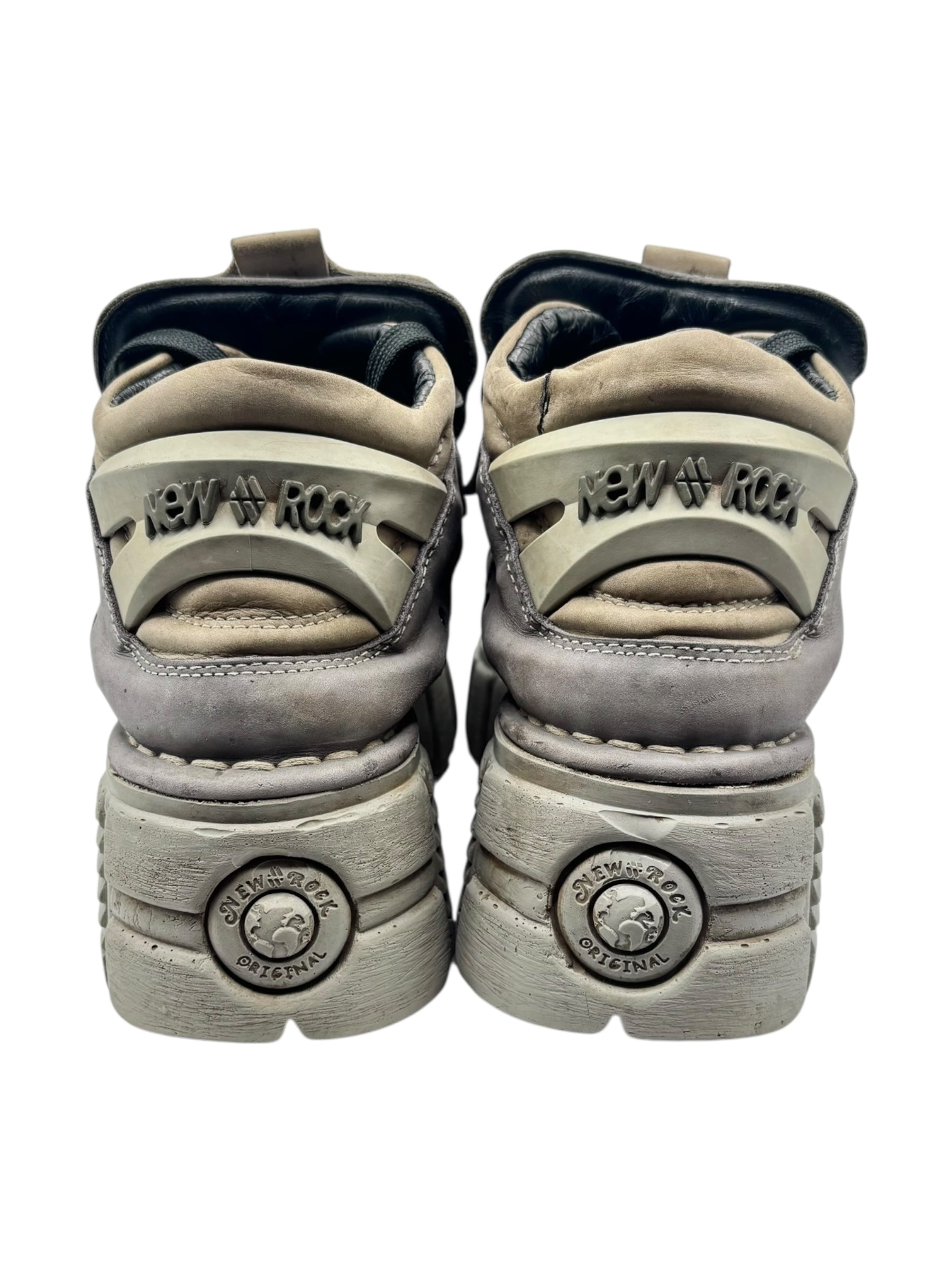 New Rock M-106 grey platform boots size 43