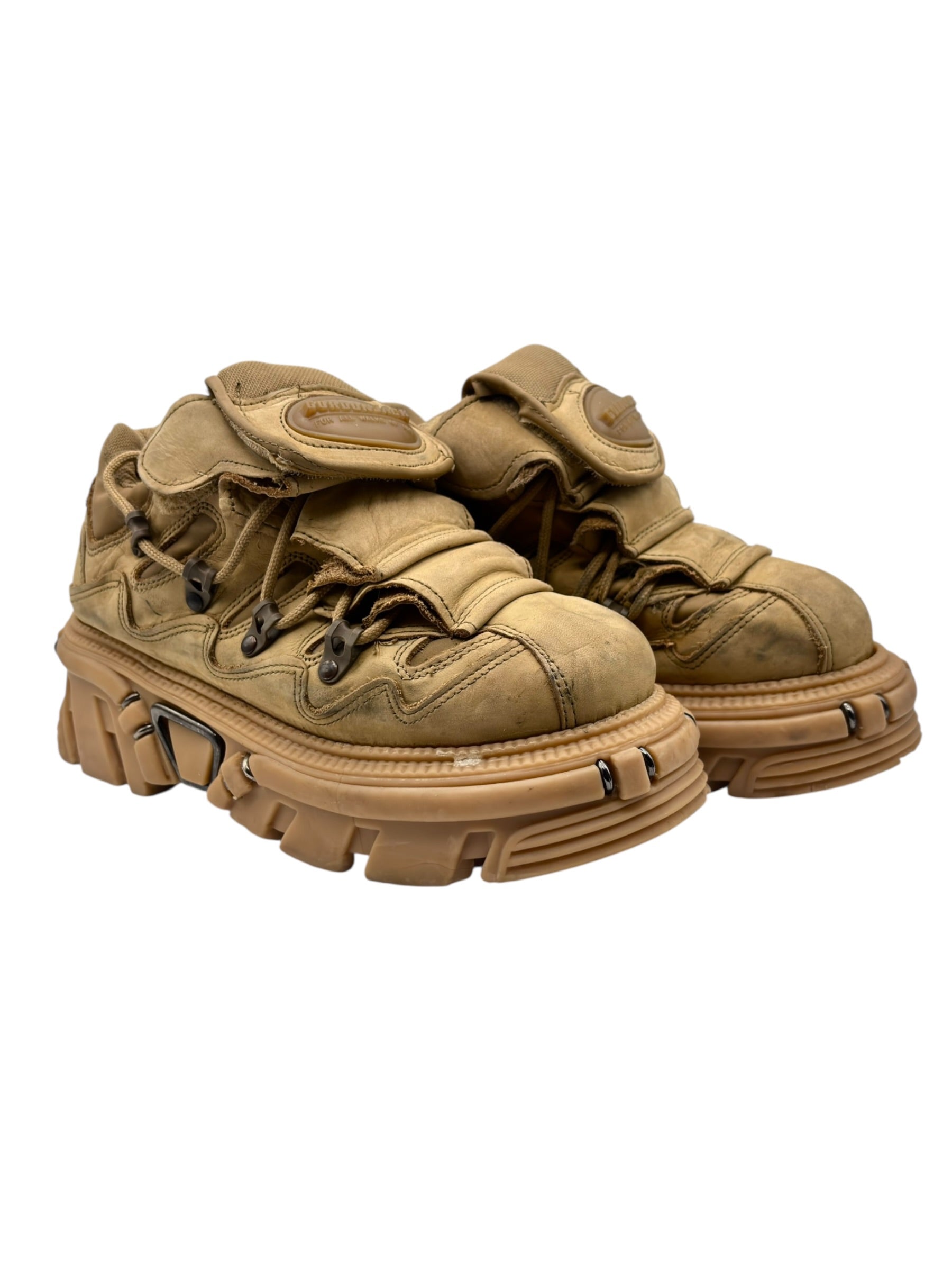 Vintage Gordon Jack brown platform boots size 40