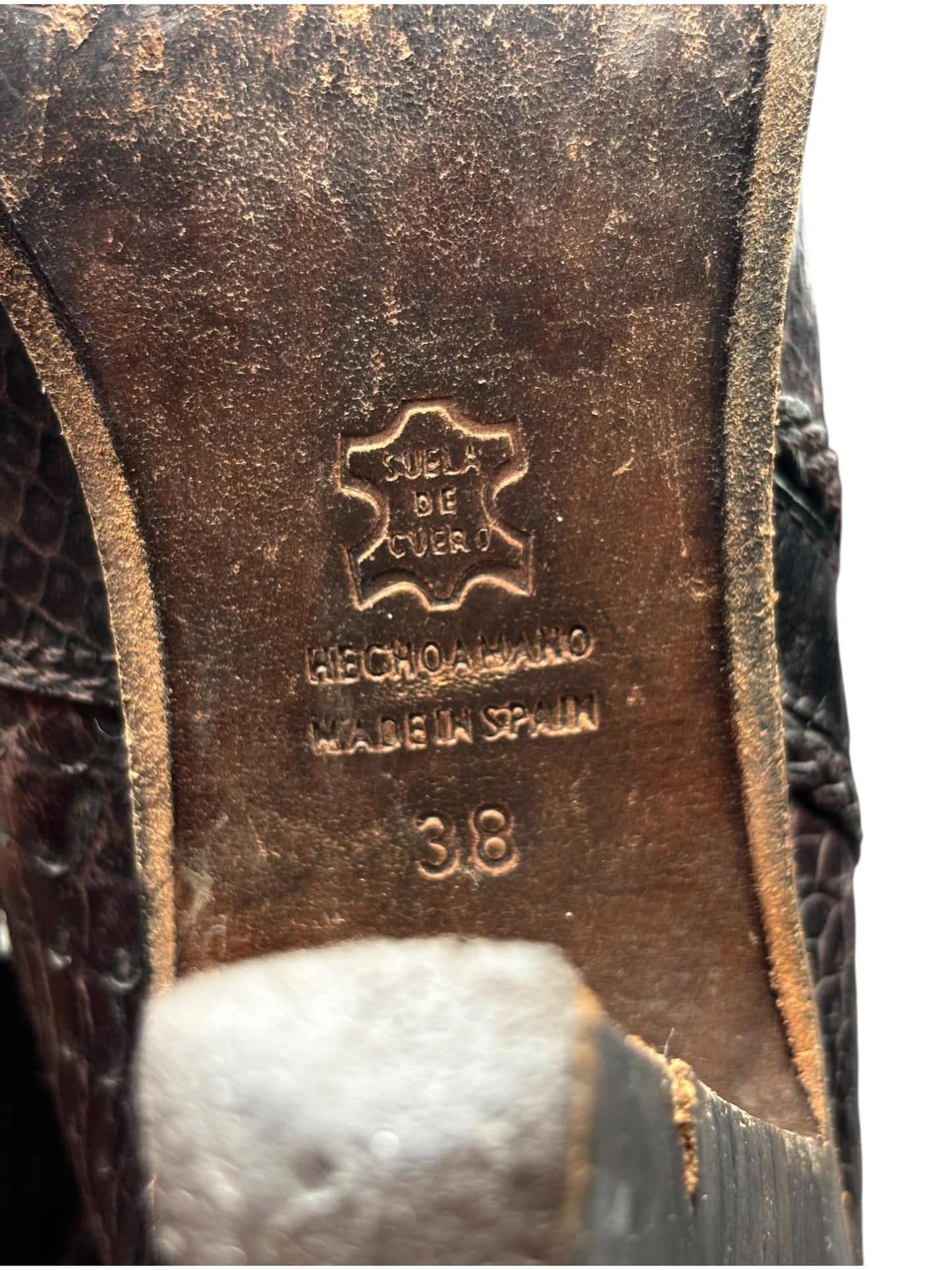 Vintage El Dantes brown knee high boots size 38