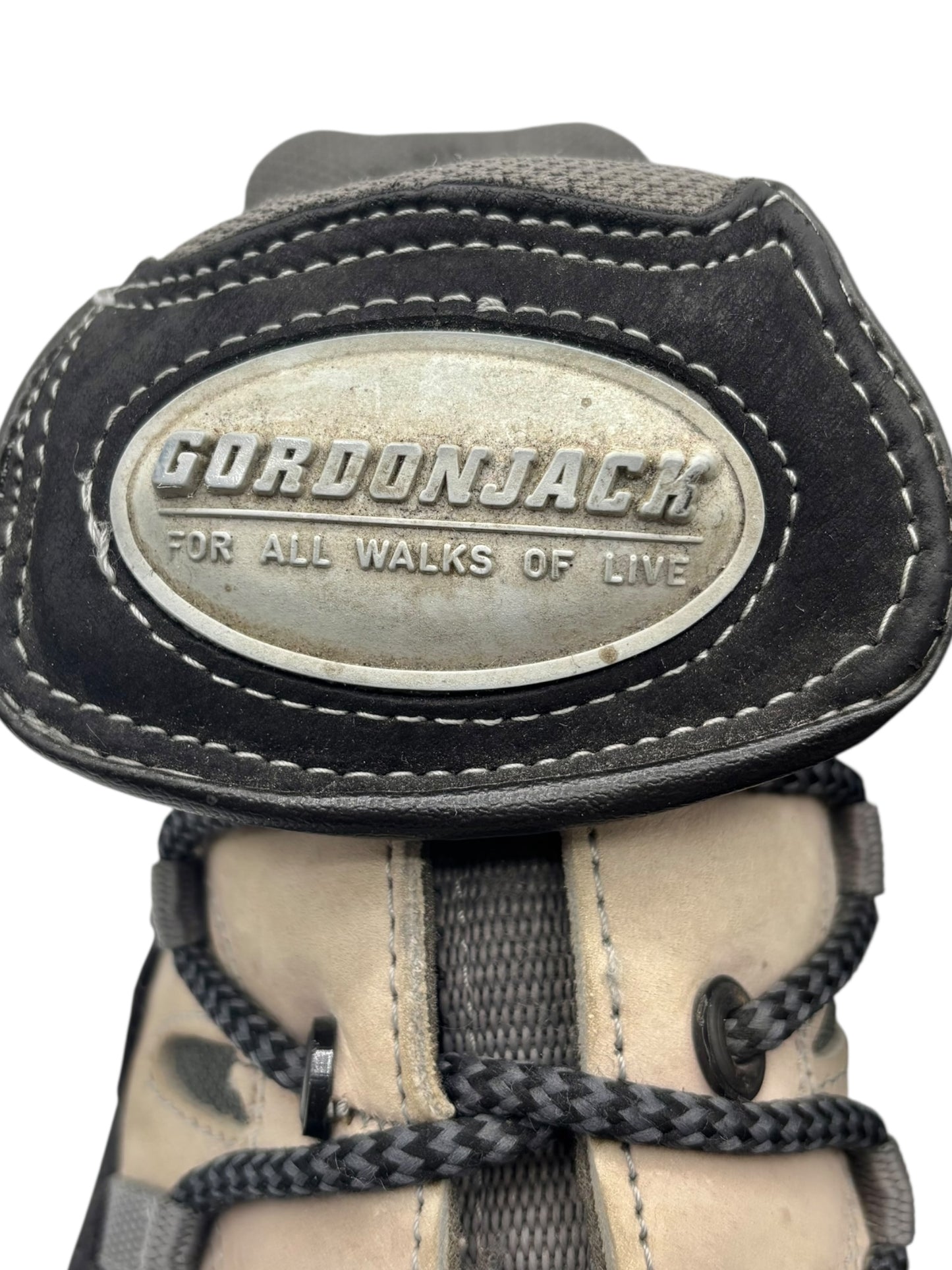 Vintage Gordon Jack black/beige platform boots size 41