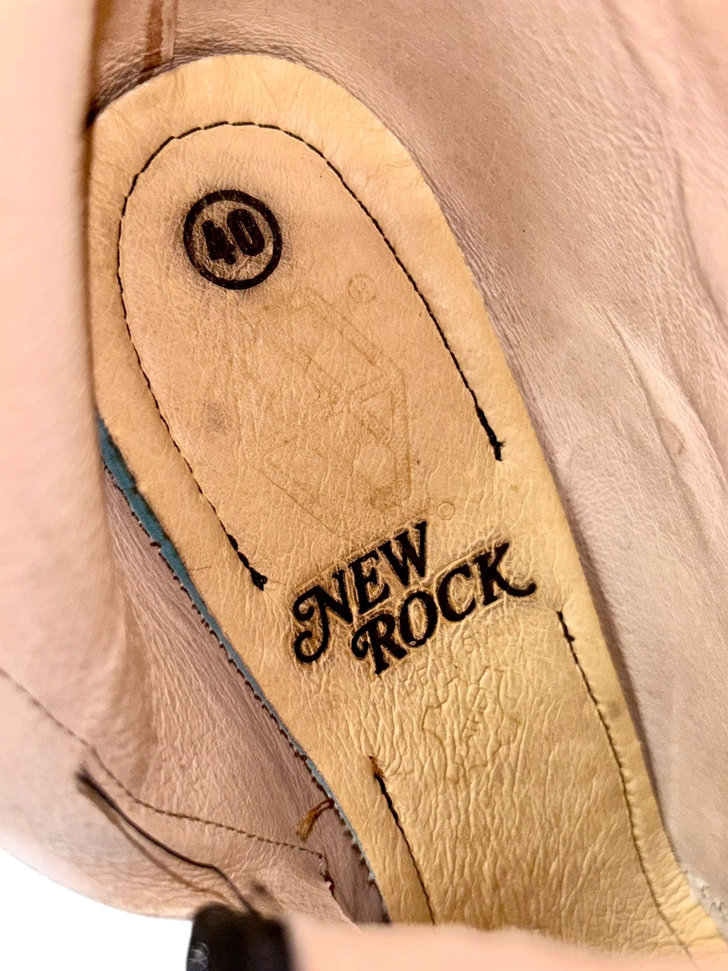 Vintage New Rock studded heels size 40