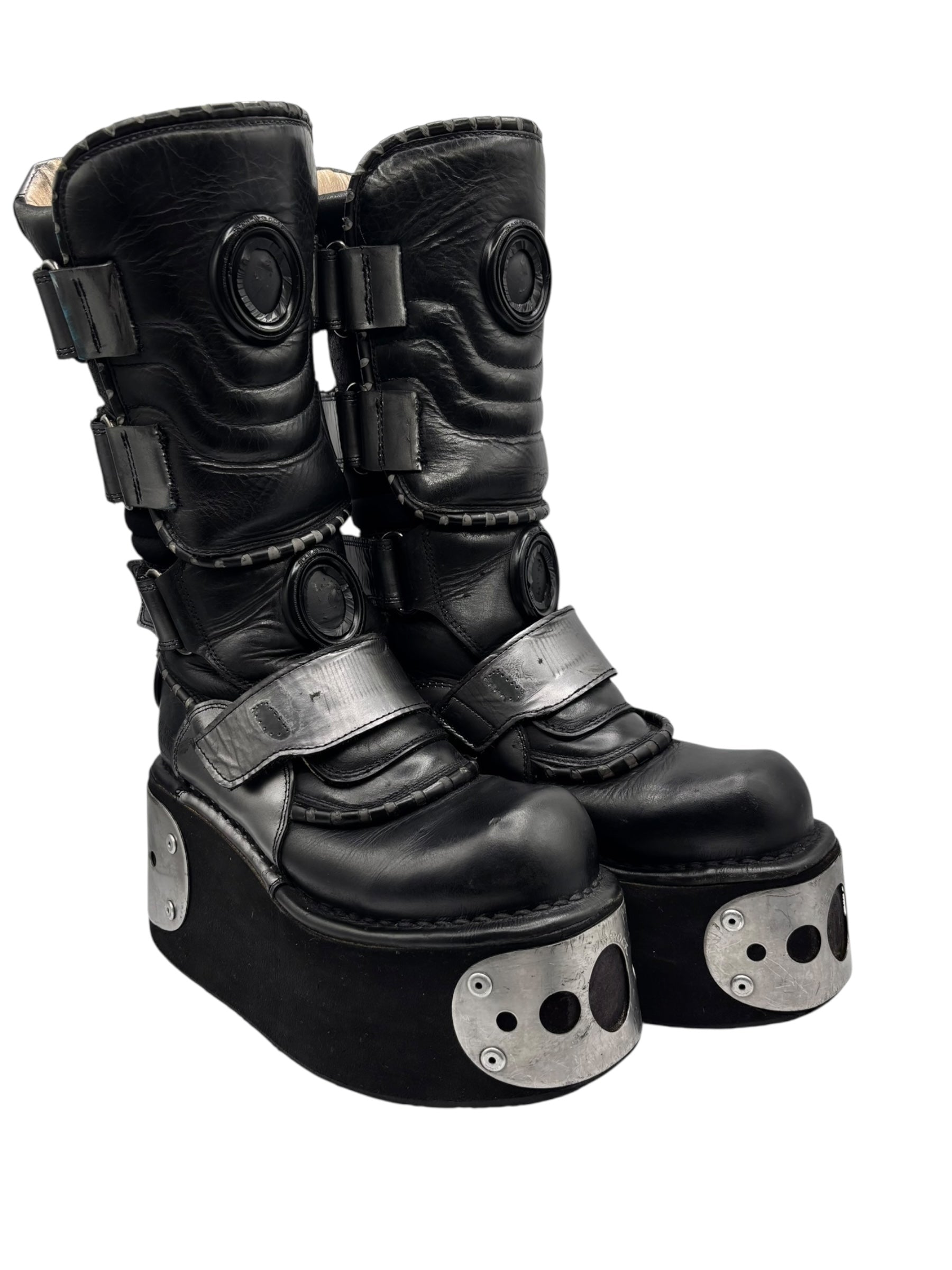 Extremely rare vintage 90s New Rock neptuno platform boots size 39