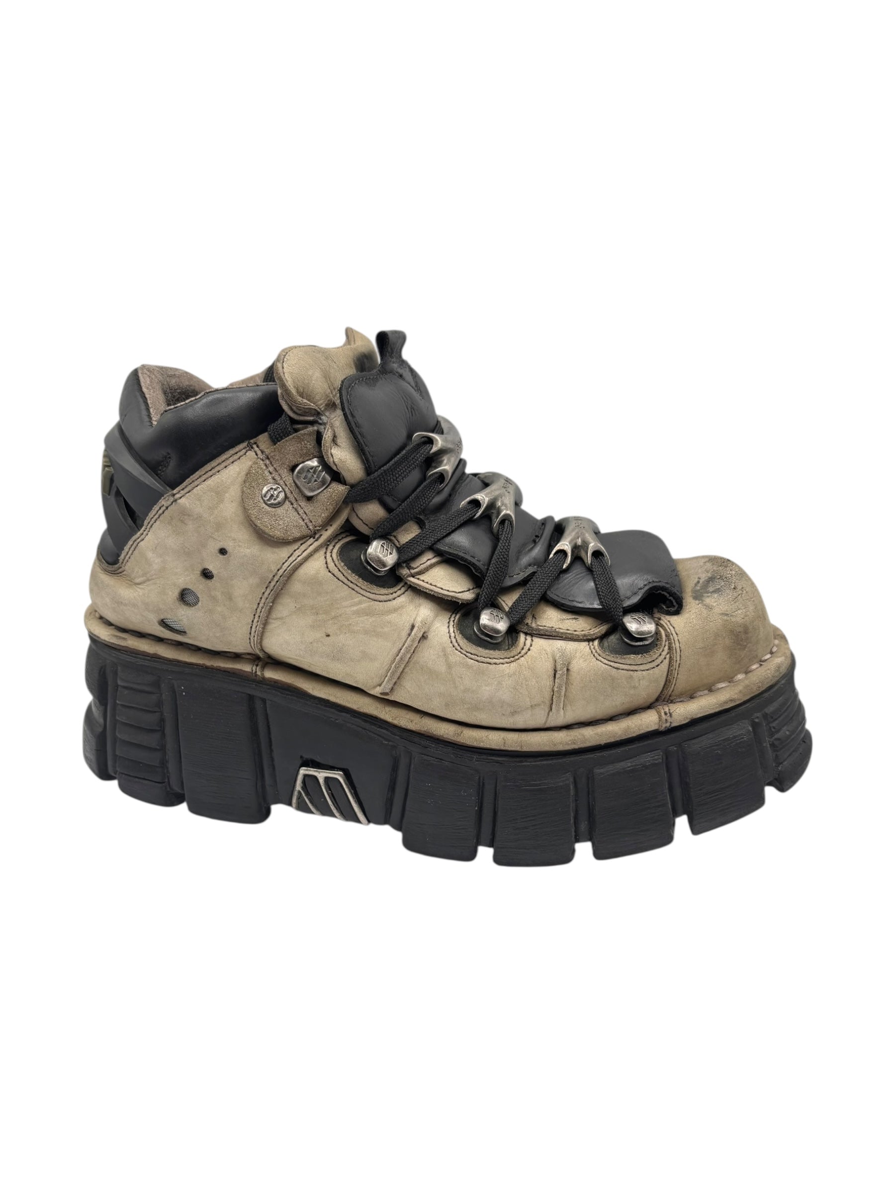 New Rock M-106 grey platform boots size 40