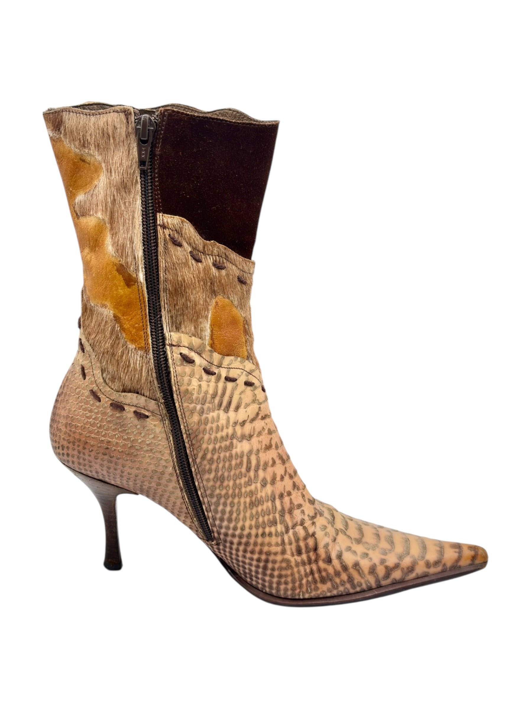 Vintage El Dantes snake patter heels size 39