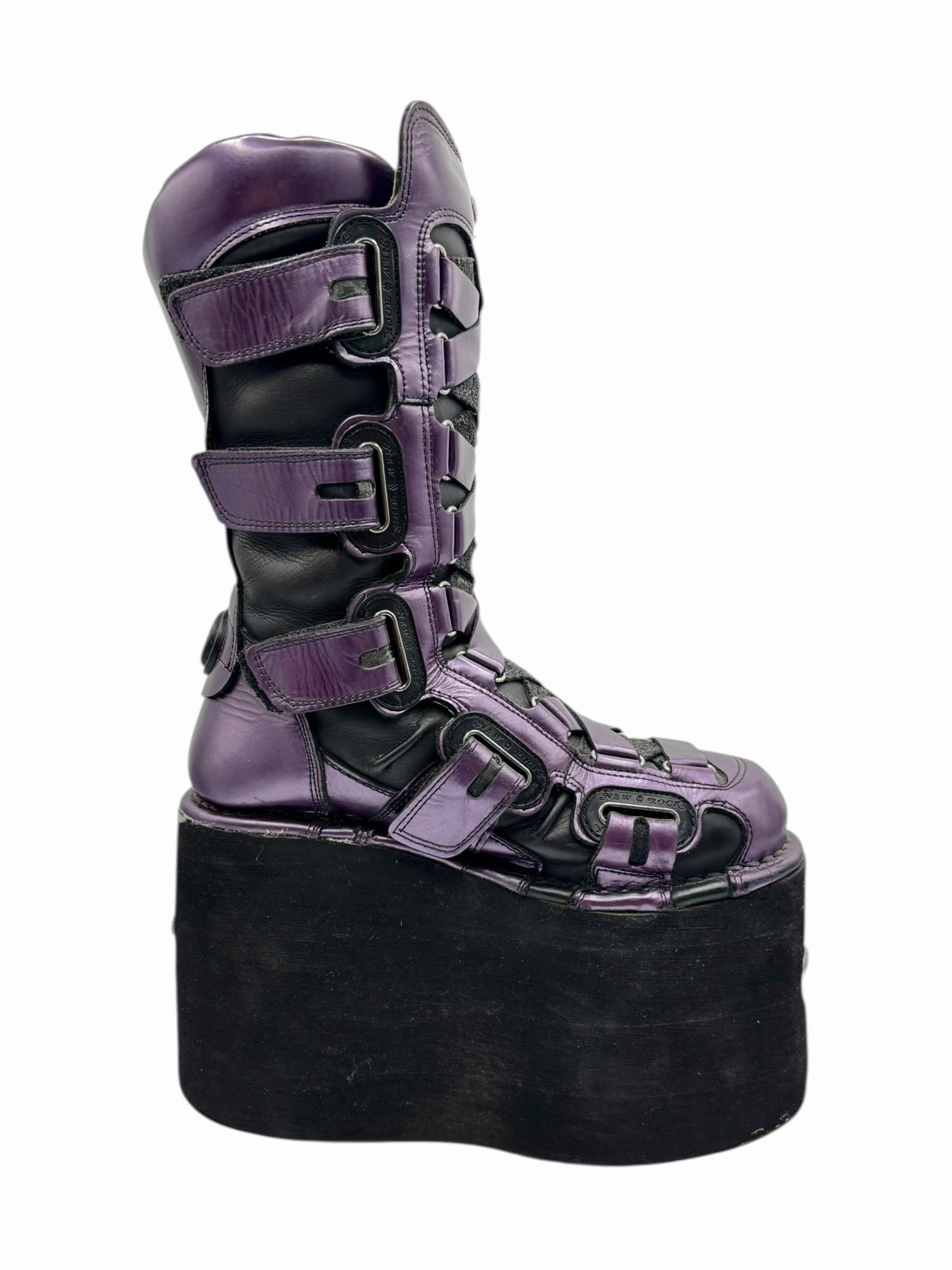 INSANELY RARE 1 of 1 vintage New Rock jupiter platform boots size 38