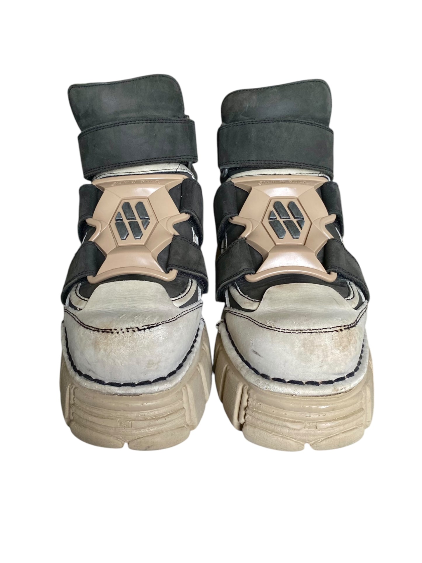 Vintage New Rock M-285 beige platform boots size 40