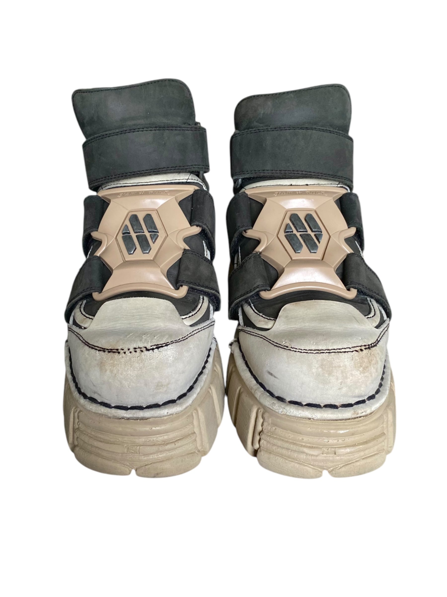 Vintage New Rock M-285 beige platform boots size 40