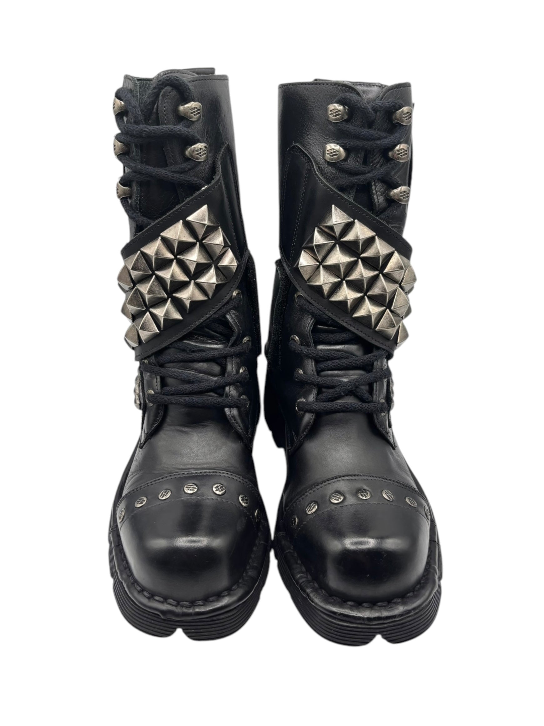 New Rock punk leather boots size 37