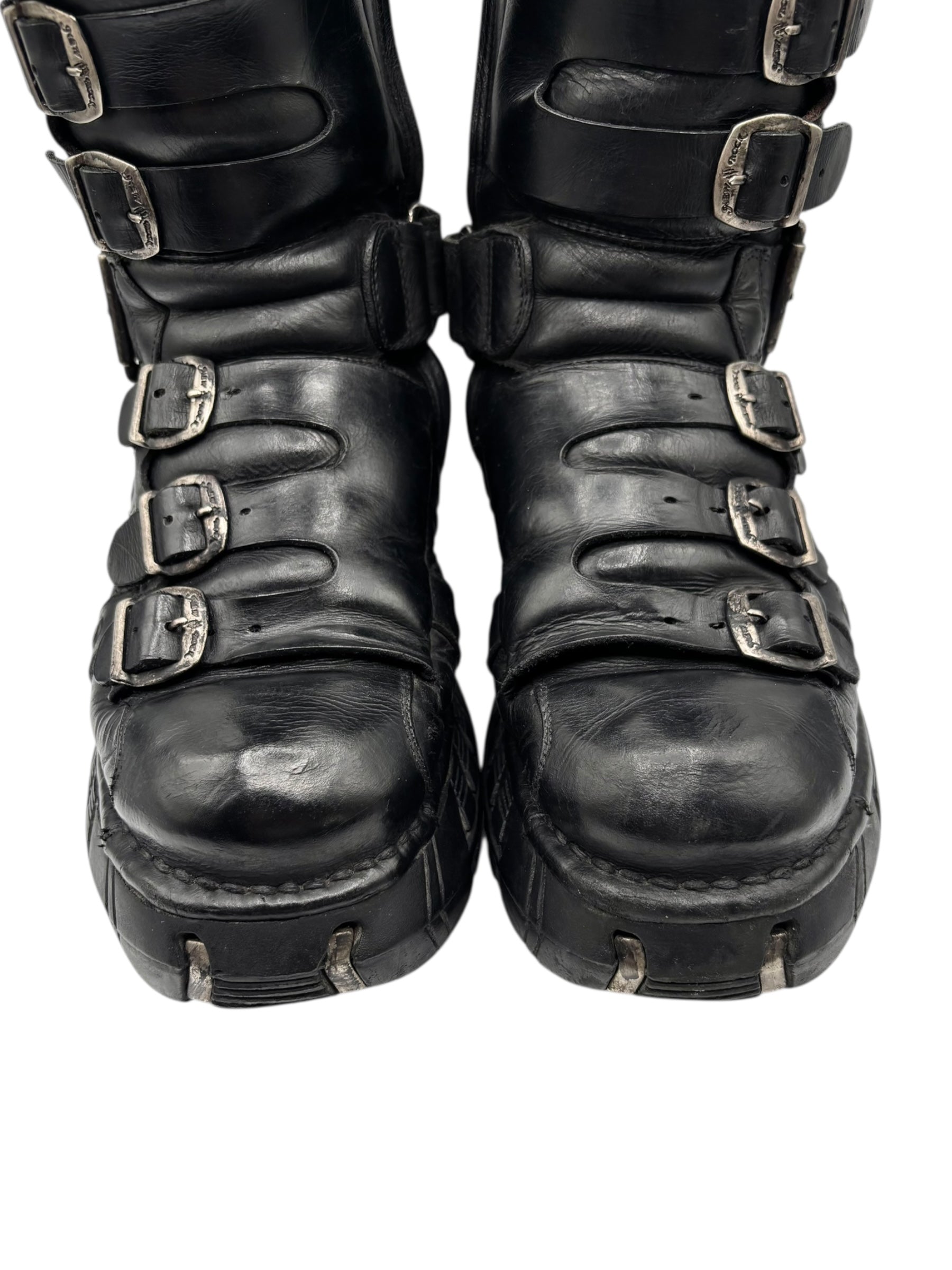RARE vintage New Rock techno platform boots size 42