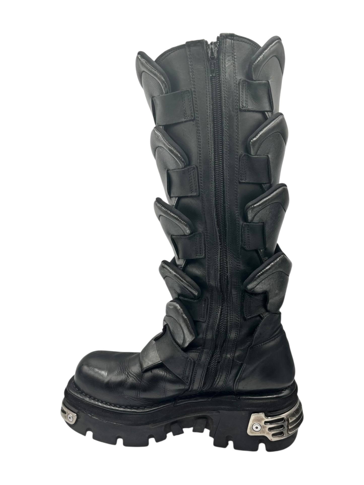 Vintage New Rock M.738 knee high dragon scale boots size 41