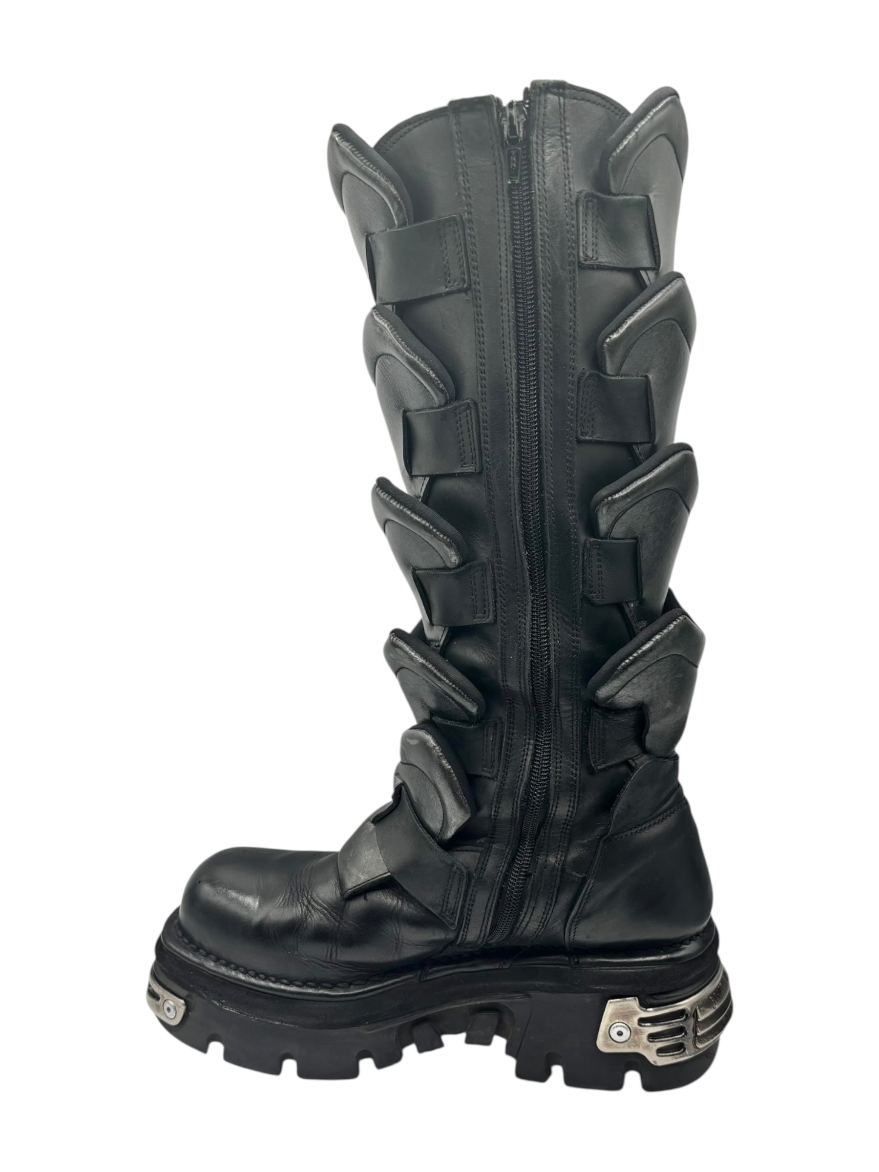 Vintage New Rock M.738 knee high dragon scale boots size 41