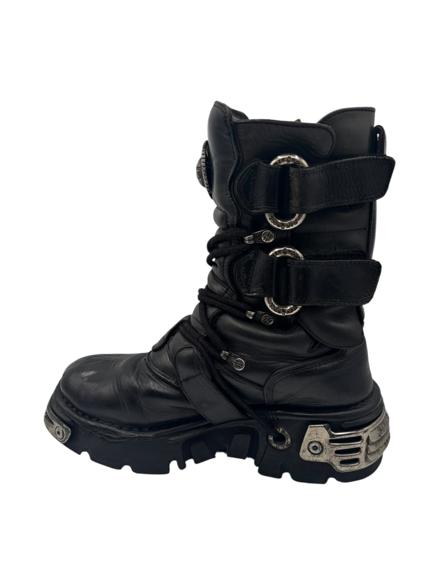 Rare vintage New Rock reactor leather boots size 36