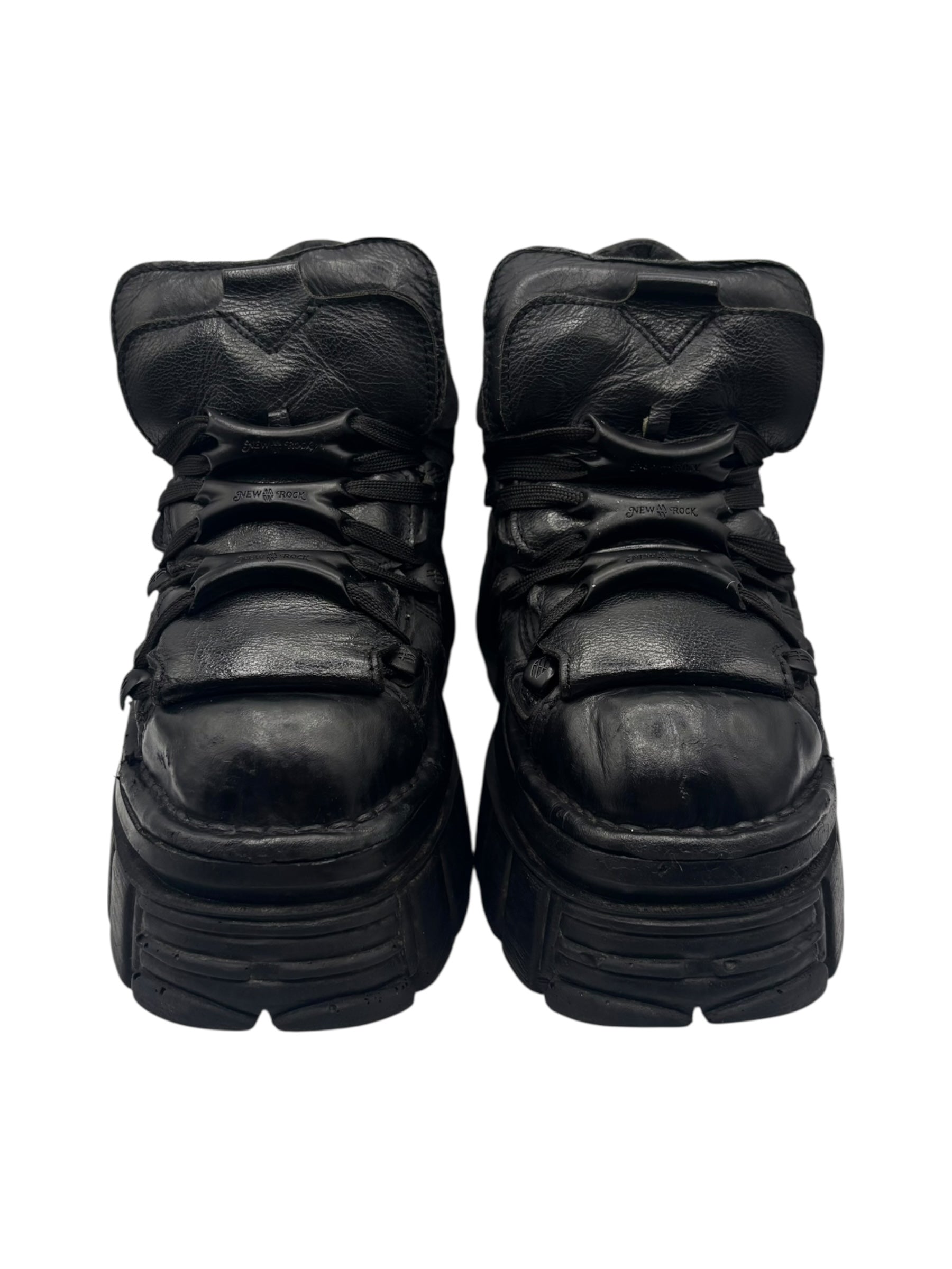New Rock M-106 all black platform boots size 37