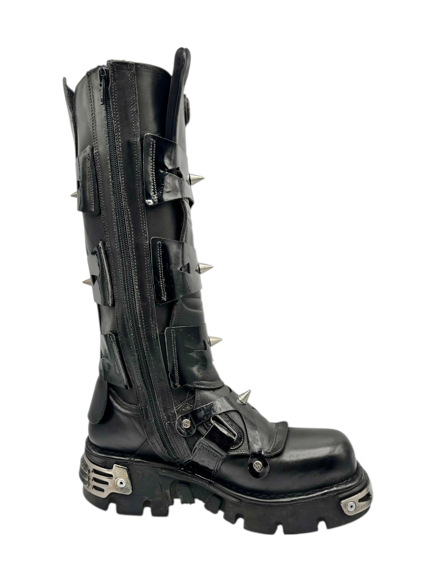 Vintage New Rock M-735-C5 knee high leather boots size 41