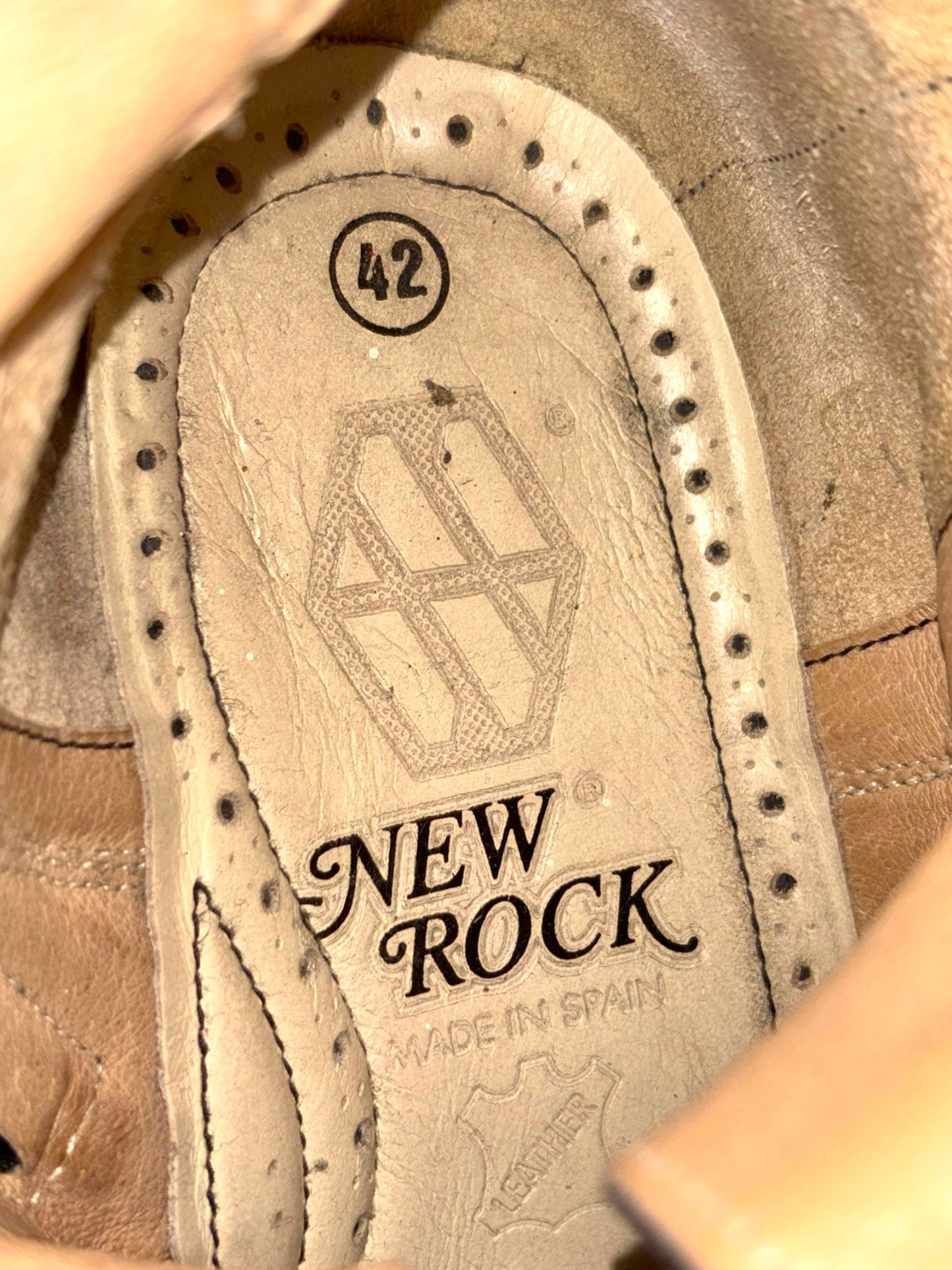 Vintage New Rock super rare khaki/camo platform boots size 42