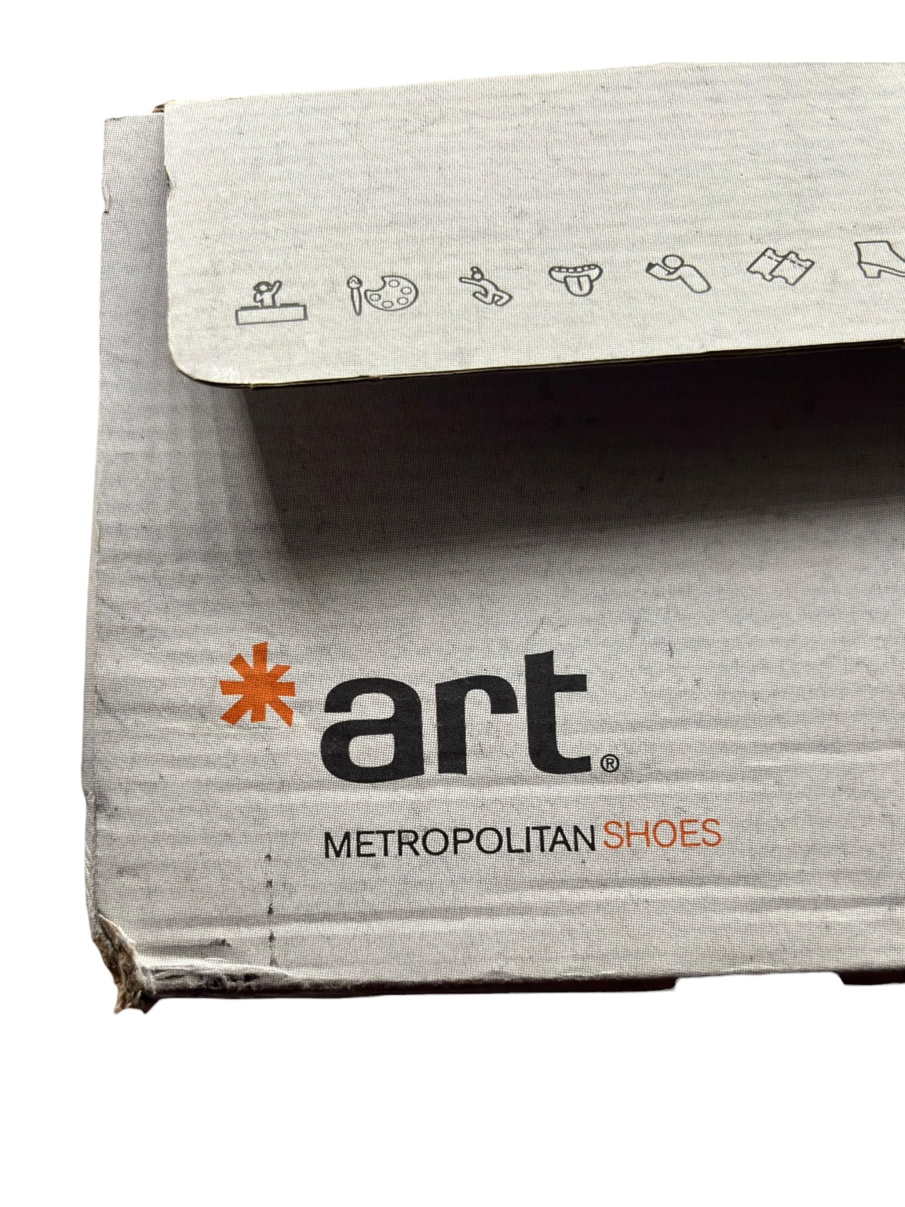 Vintage ART black leather platform boots size 39