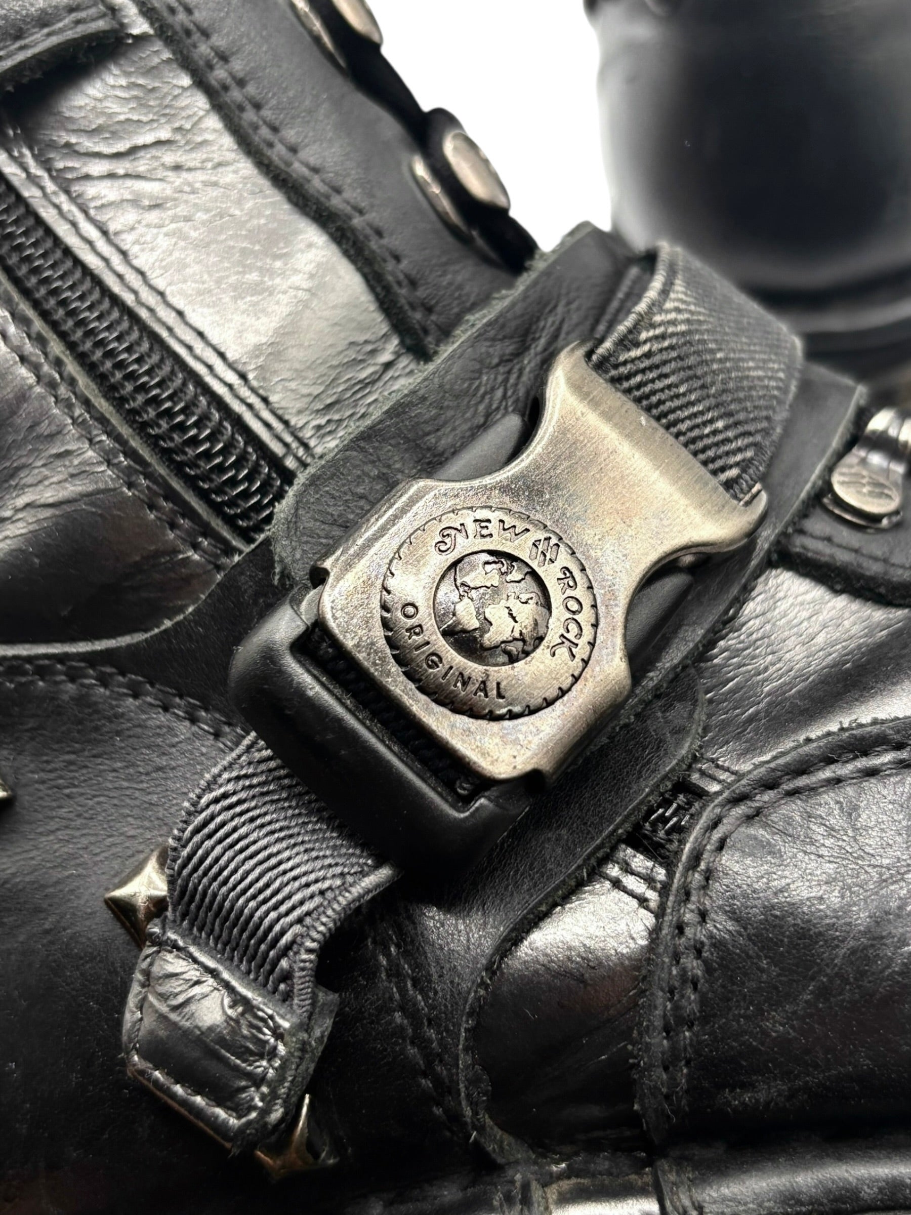 RARE vintage New Rock techno platform boots size 41