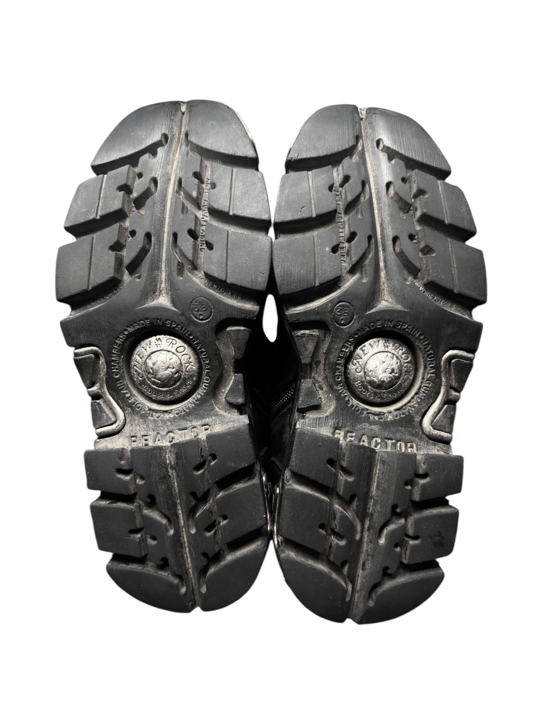 Vintage New Rock studded platform boots size 38